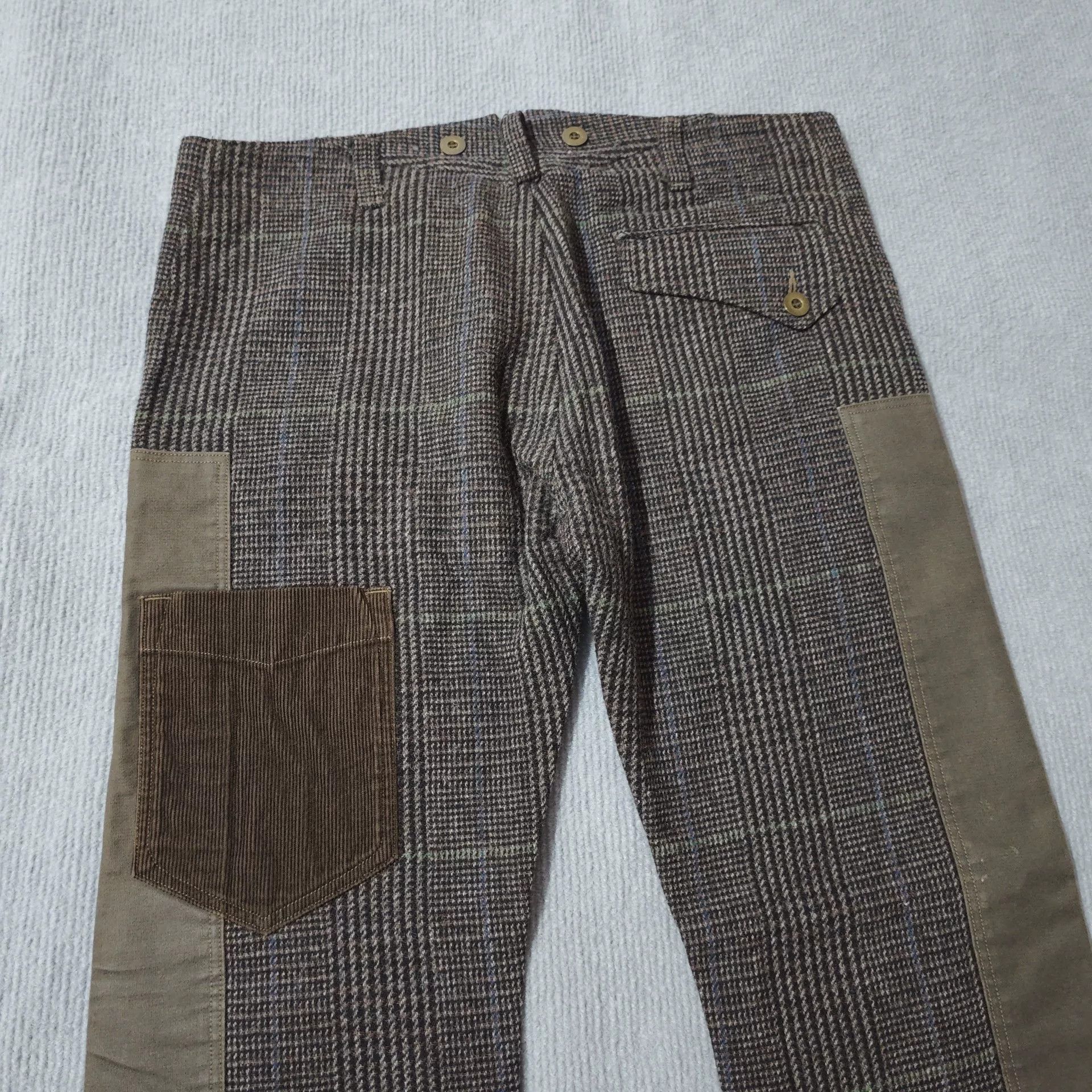 Junya Watanabe Junya Watanabe Wool Corduroy Patchwork Trousers Size US 28 / EU 44 - 5 Thumbnail