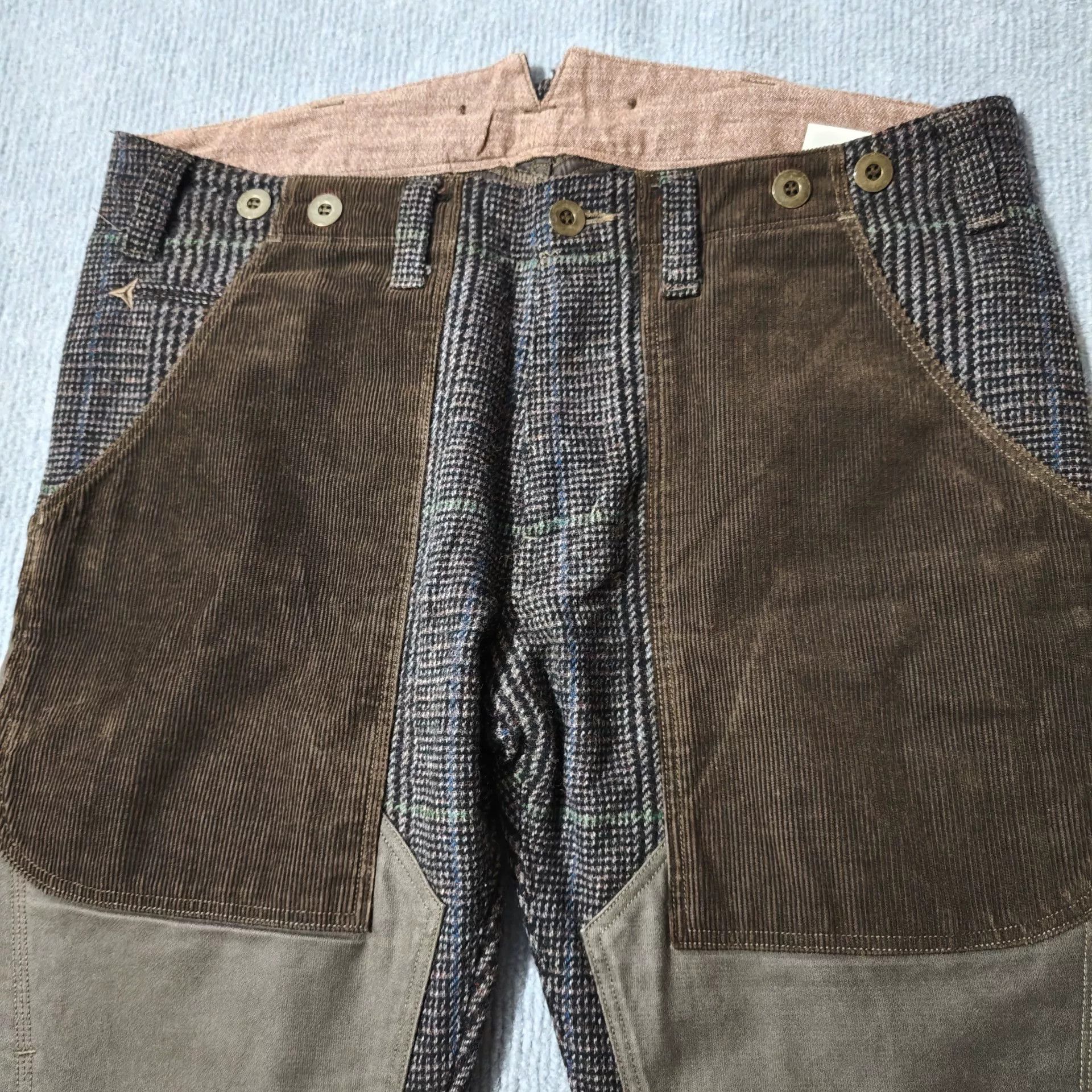 Junya Watanabe Junya Watanabe Wool Corduroy Patchwork Trousers Size US 28 / EU 44 - 3 Thumbnail