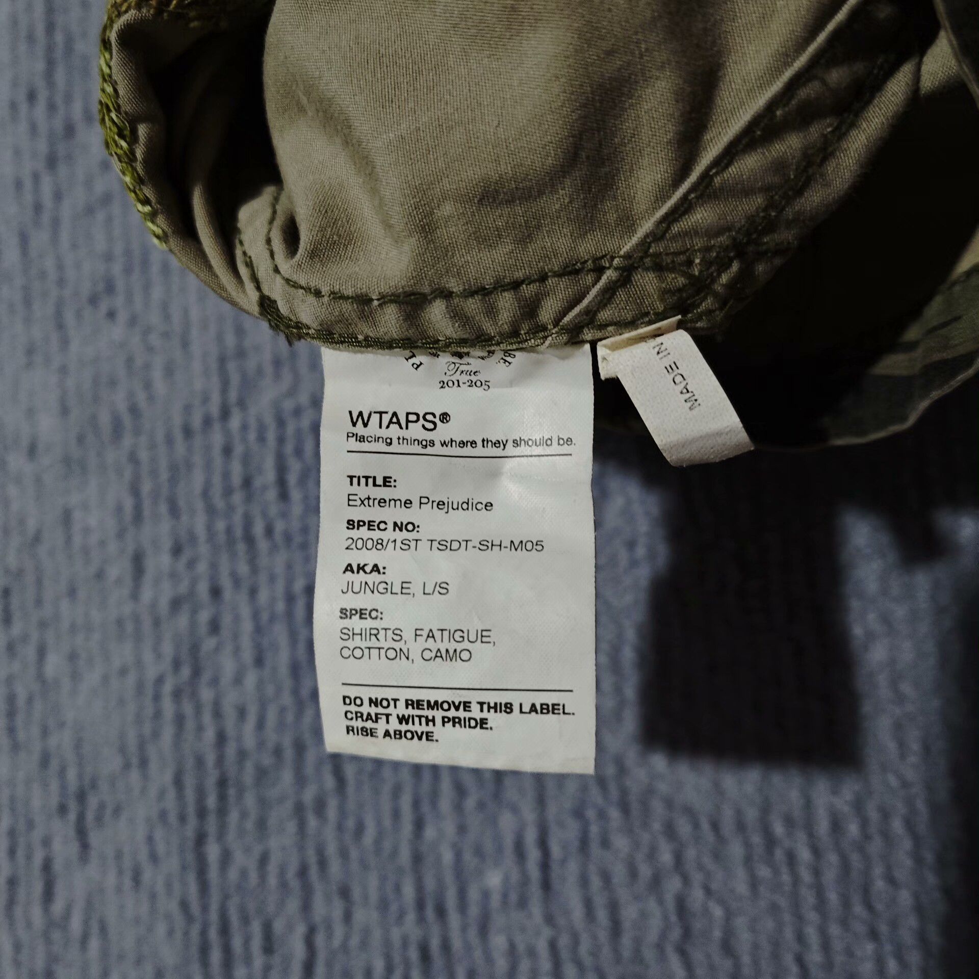 Takahiromiyashita The Soloist. Wtaps 08ss Jungle L/S Jacket Size US M / EU 48-50 / 2 - 9 Thumbnail