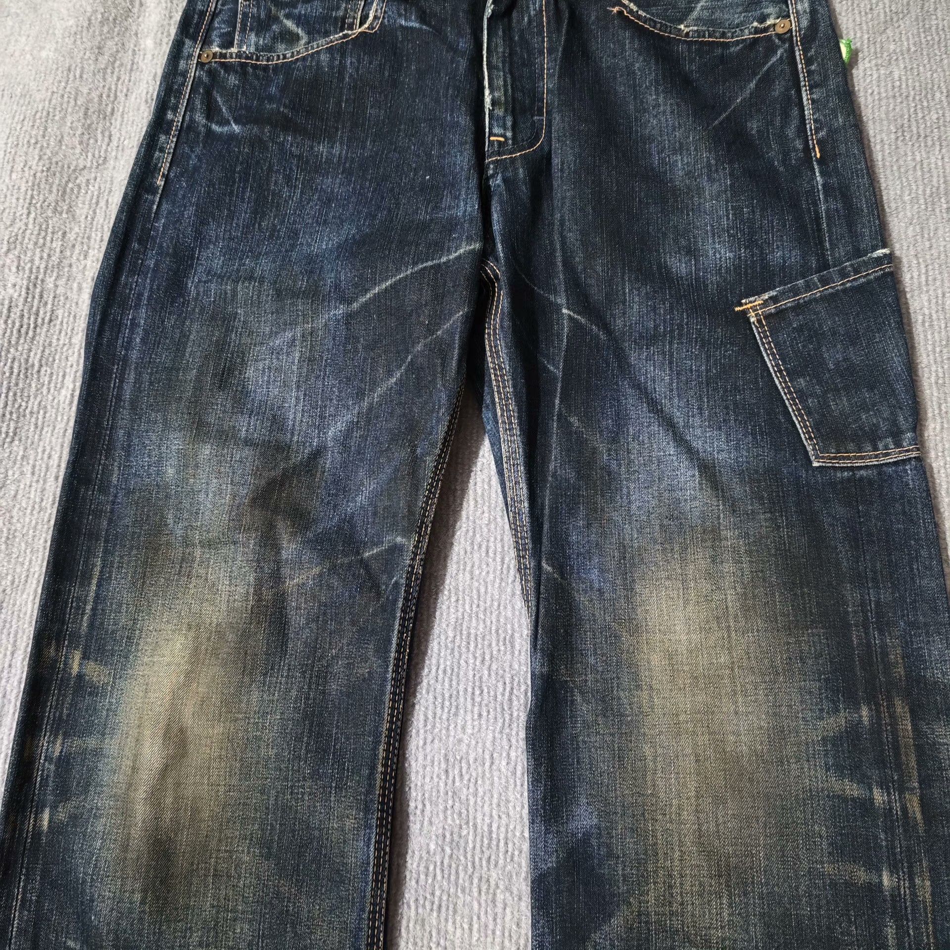 ANACHRONORM Anachronorm Japanese Oil Stain Straight Jeans Size US 32 / EU 48 - 4 Thumbnail