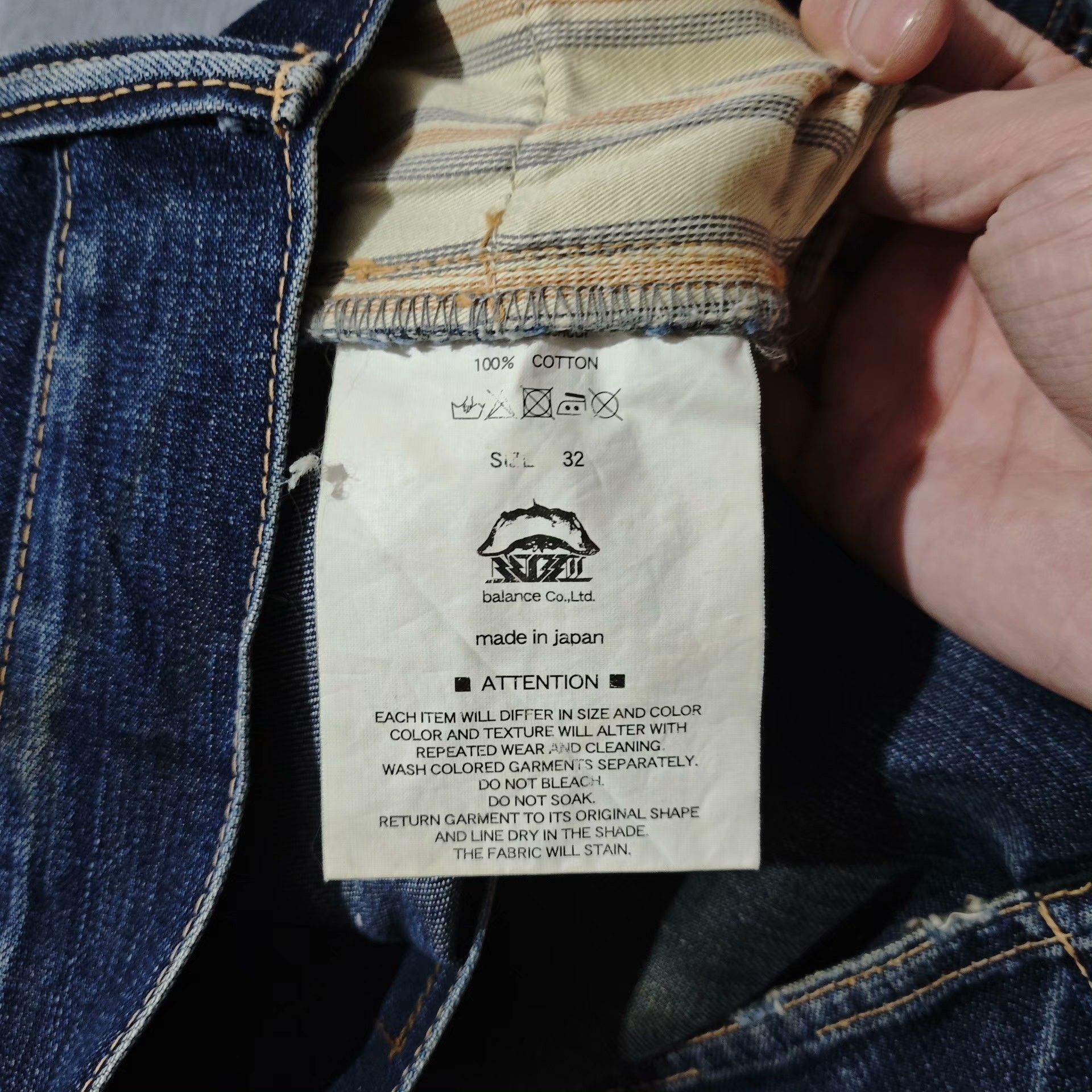 ANACHRONORM Anachronorm Japanese Oil Stain Straight Jeans Size US 32 / EU 48 - 8 Thumbnail
