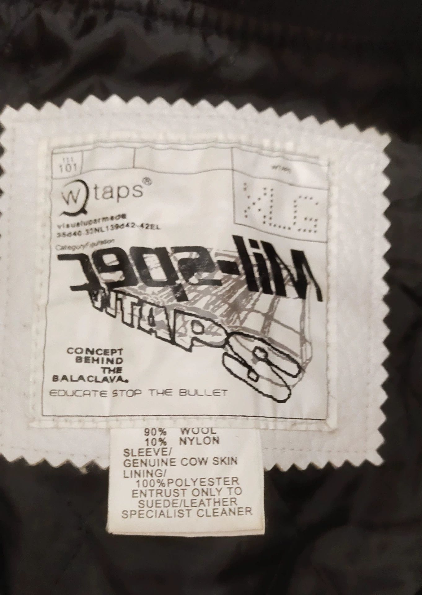 Wtaps Wtaps Eivpire Service 00aw Leather Varsity Jacket Size US M / EU 48-50 / 2 - 4 Thumbnail