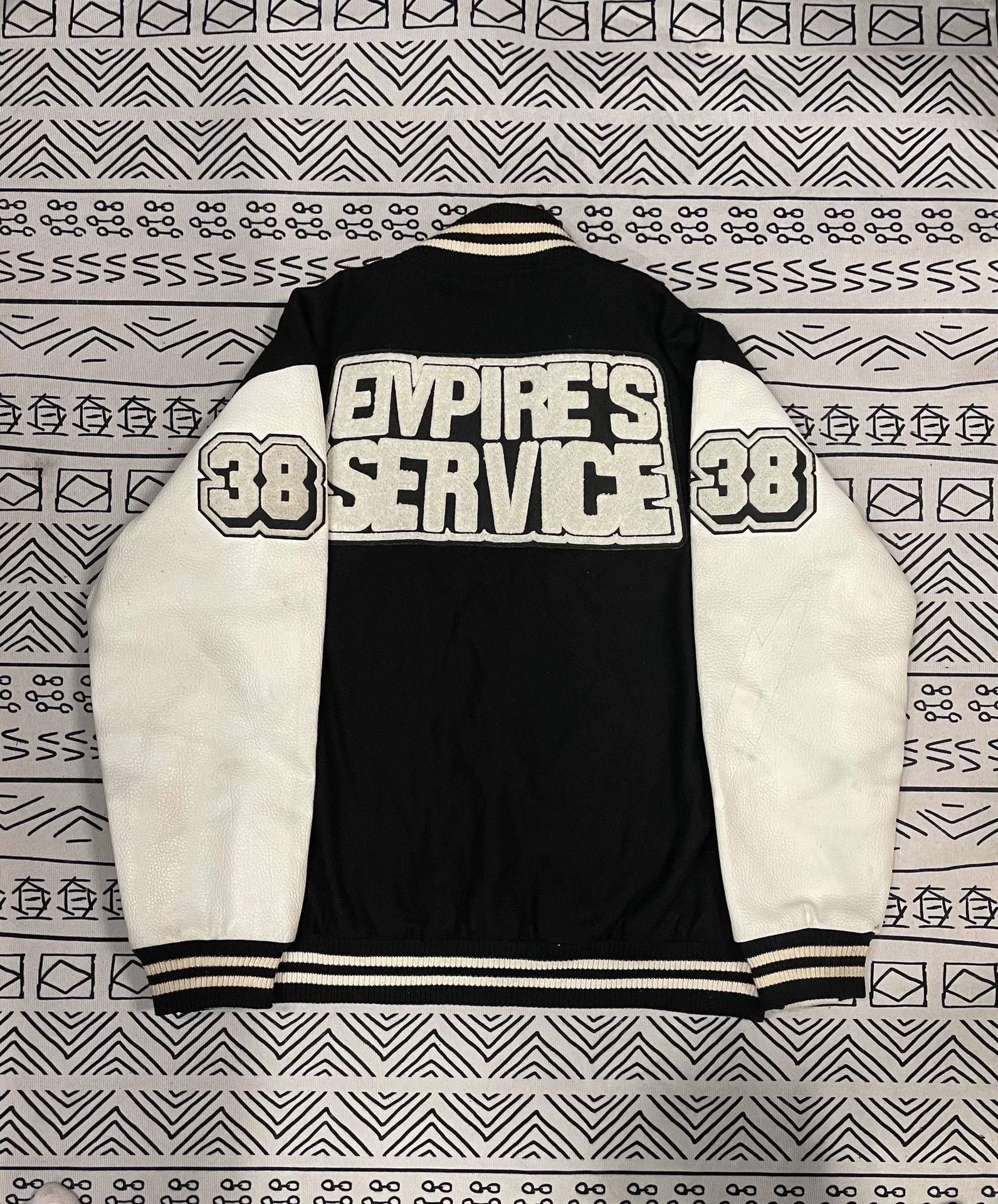 Wtaps Wtaps Eivpire Service 00aw Leather Varsity Jacket Size US M / EU 48-50 / 2 - 2 Thumbnail