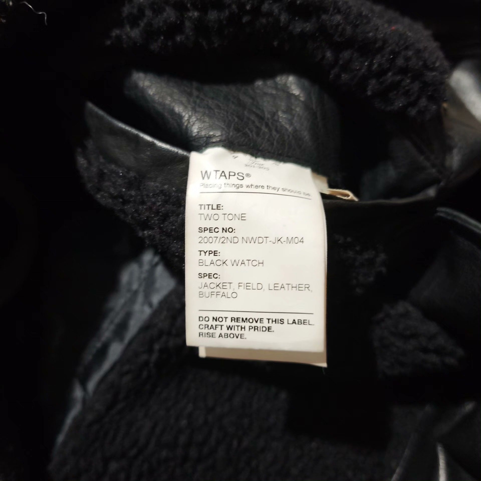 Wtaps Wtaps 07AW Black Leather Jacket Size US M / EU 48-50 / 2 - 7 Thumbnail