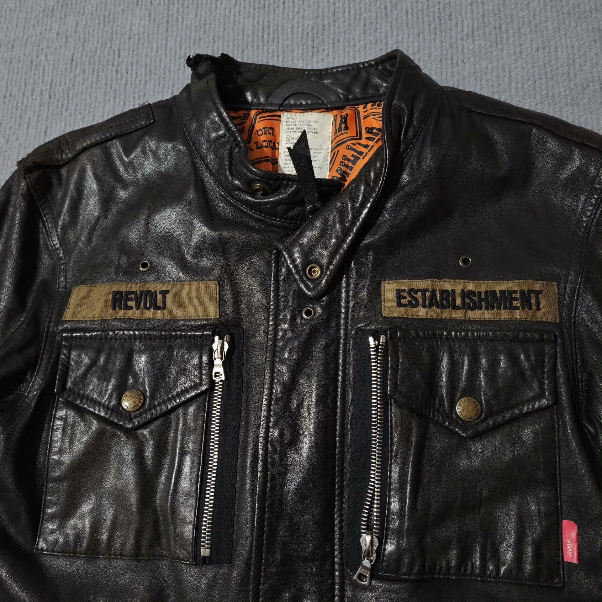 Wtaps Wtaps 08aw Red Dawn M65 Leather Jacket Size US S / EU 44-46 / 1 - 3 Thumbnail