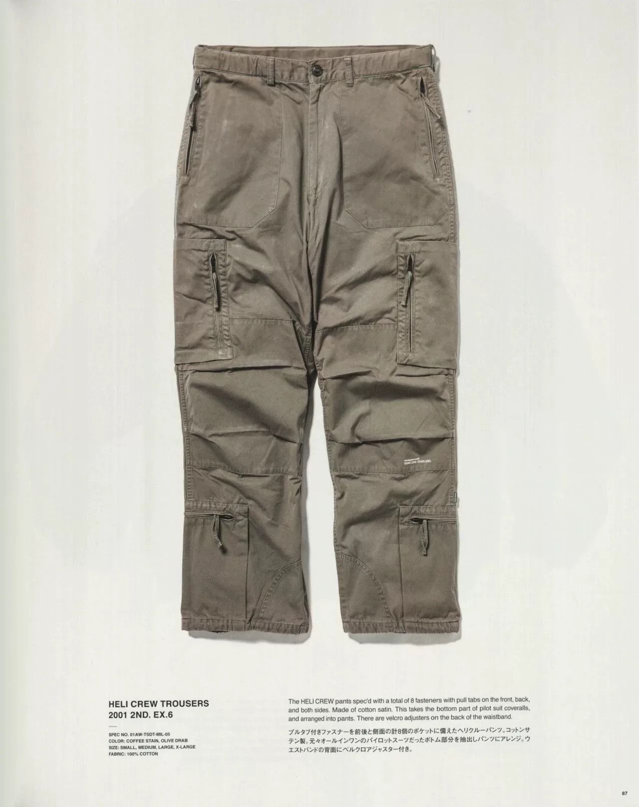 Wtaps Wtaps 01aw Military Multi-Zip Cargo Pants Size US 34 / EU 50 - 2 Thumbnail