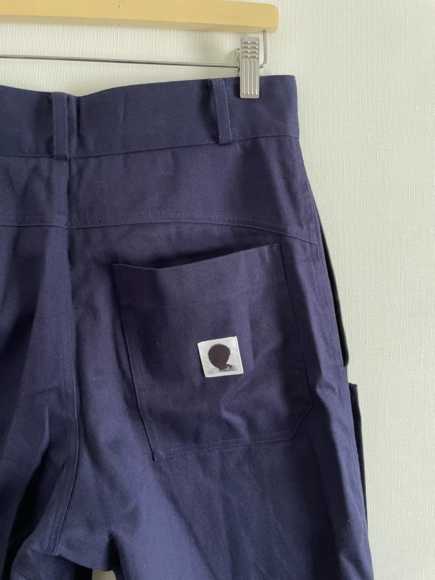 SPENCER BADU Spencer Badu Dark Blue Cargo Pants Size US 32 / EU 48 - 3 Thumbnail