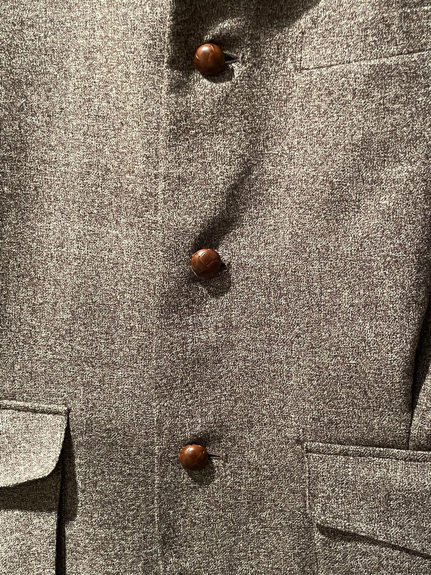 Issey Miyake Issey Miyake 80s Walnut Button Blazer Size US M / EU 48-50 / 2 - 3 Thumbnail