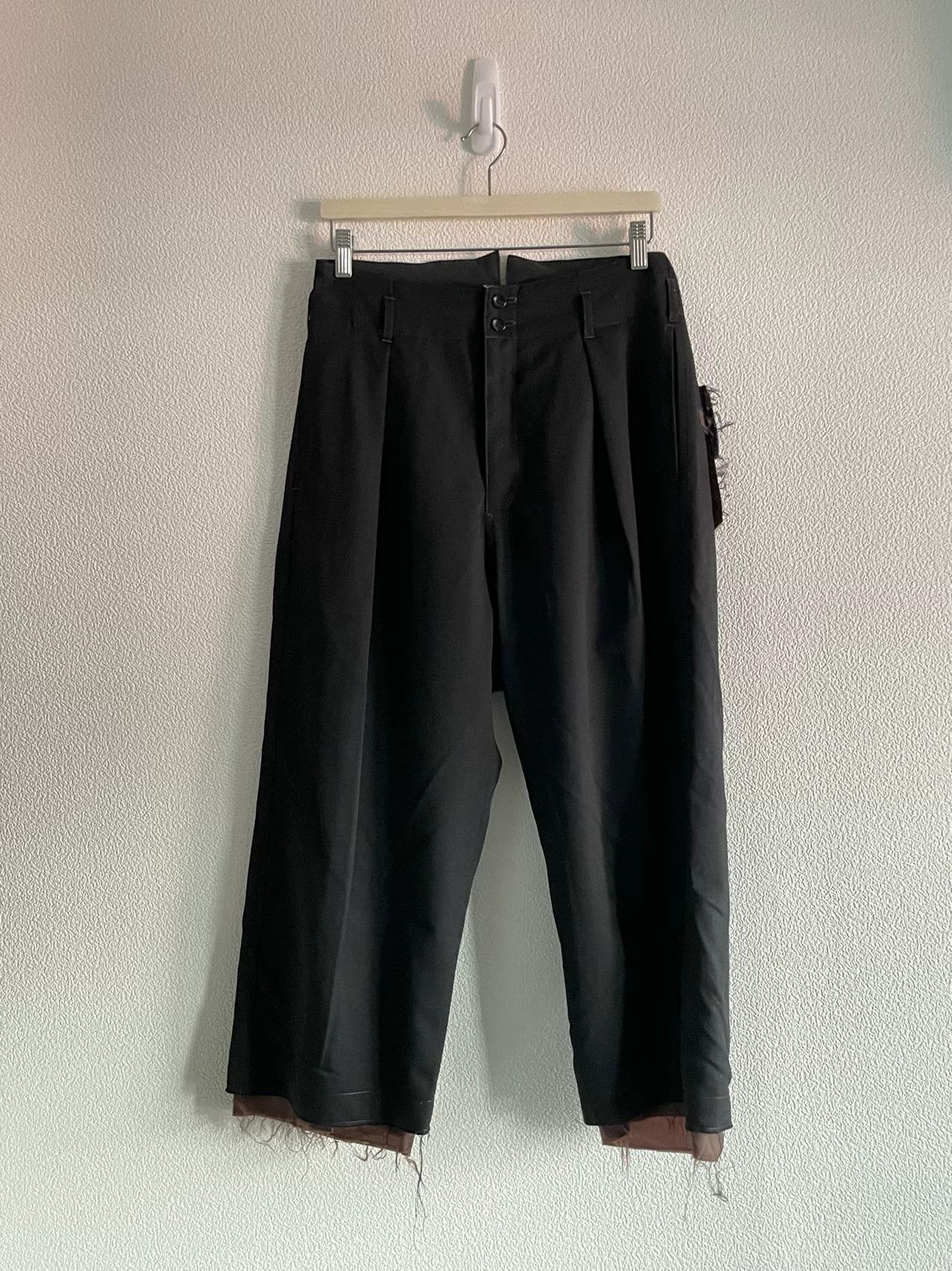 Sulvam Sulvam 18AW Brown Cupro Wide-Leg Pants Size US 30 / EU 46 - 2 Thumbnail