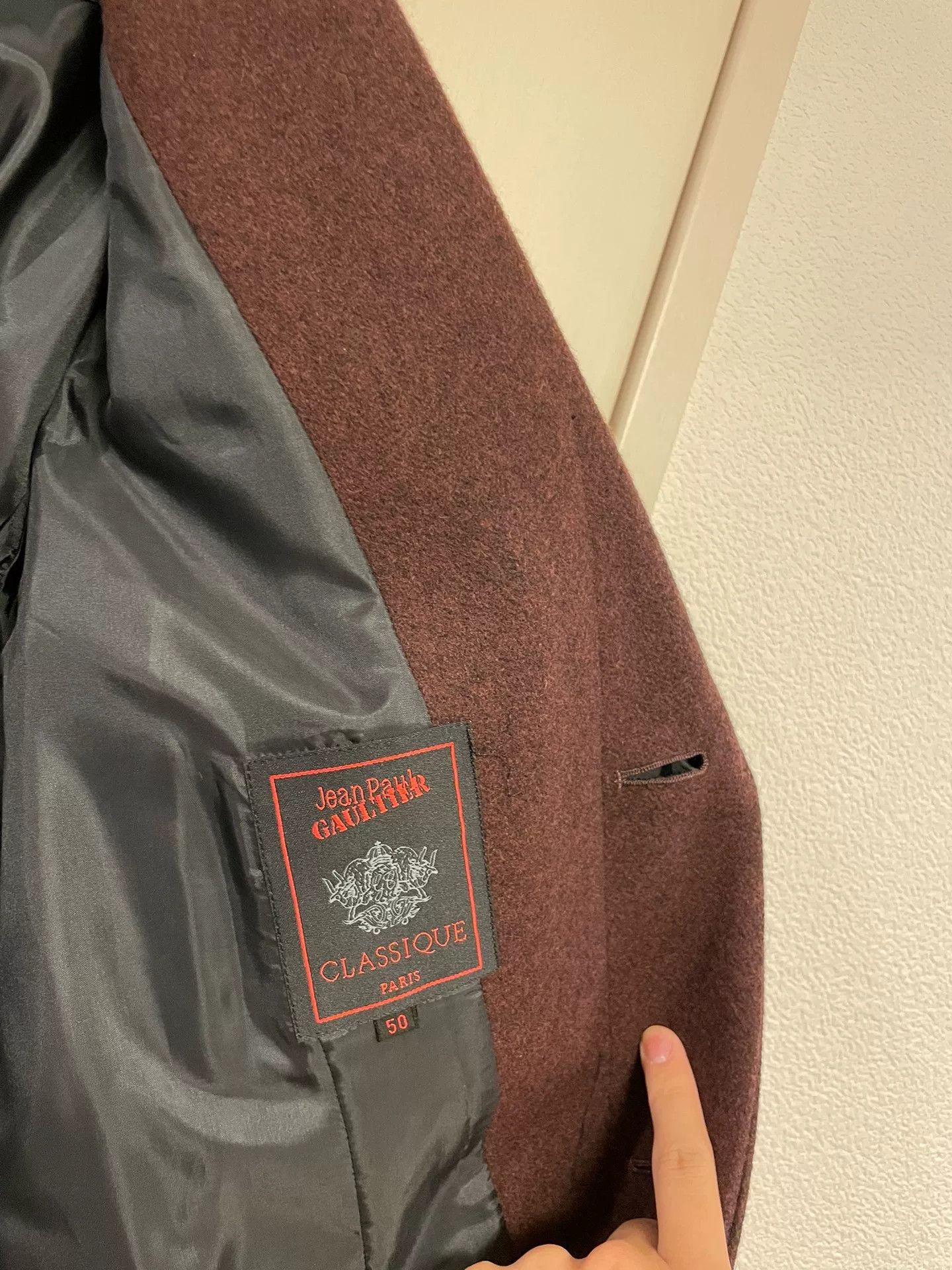 Jean Paul Gaultier Jean Paul Gaultier Dark Brown Wool Coat Size US M / EU 48-50 / 2 - 6 Thumbnail