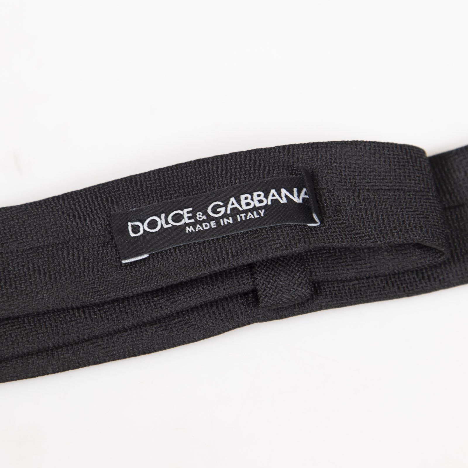 Dolce & Gabbana Black Skinny Tie Size ONE SIZE - 5 Thumbnail