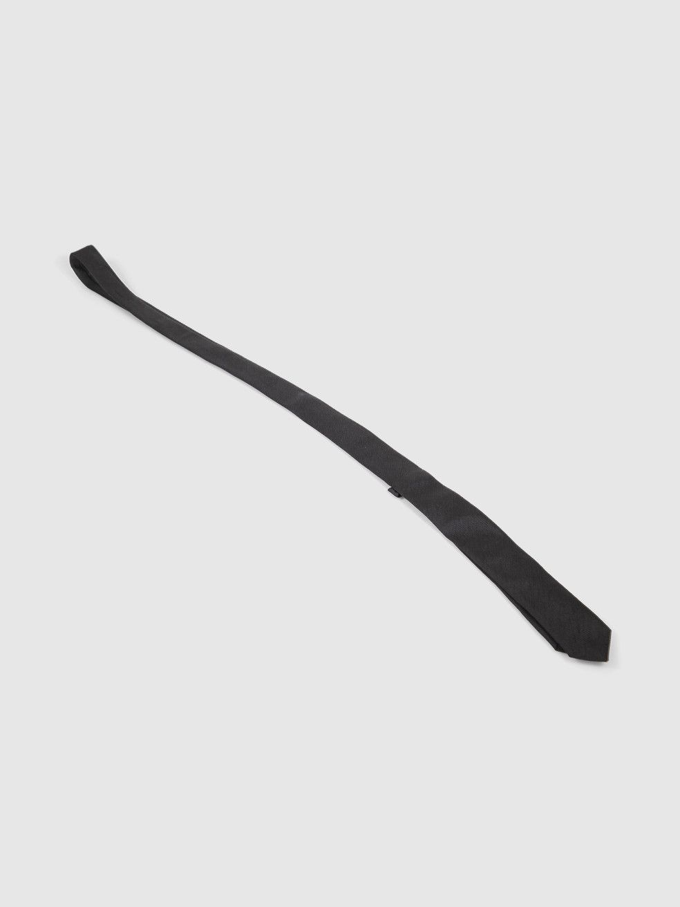 Dolce & Gabbana Black Skinny Tie Size ONE SIZE - 2 Thumbnail