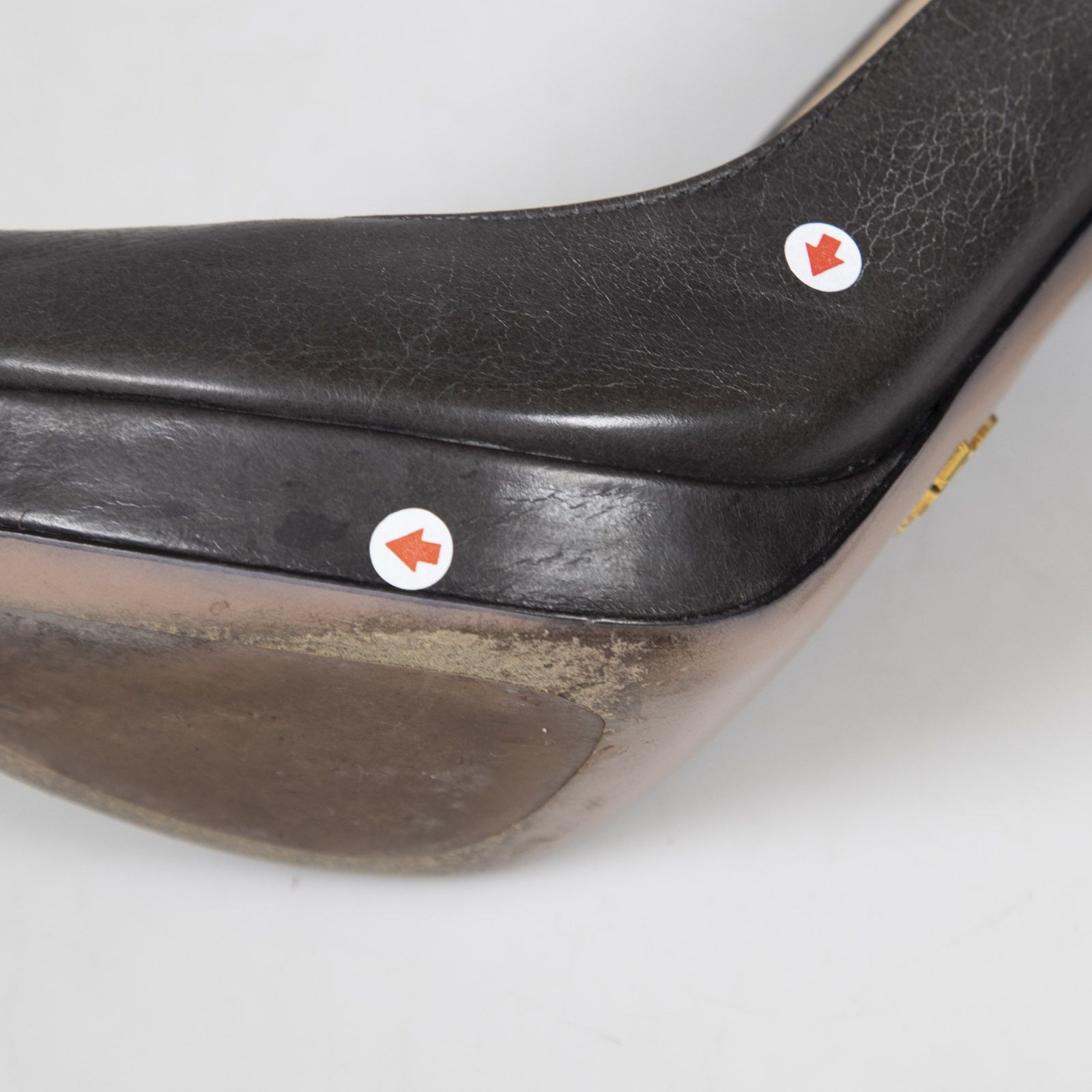 Prada Graphite Leather Peep Toe Heels Size US 10 / IT 40 - 21 Thumbnail