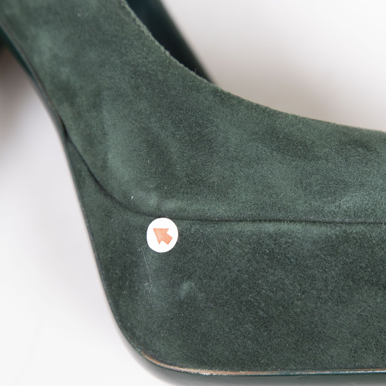 Saint Laurent Paris Green Suede Platform Pumps Size US 10 / IT 40 - 8 Thumbnail