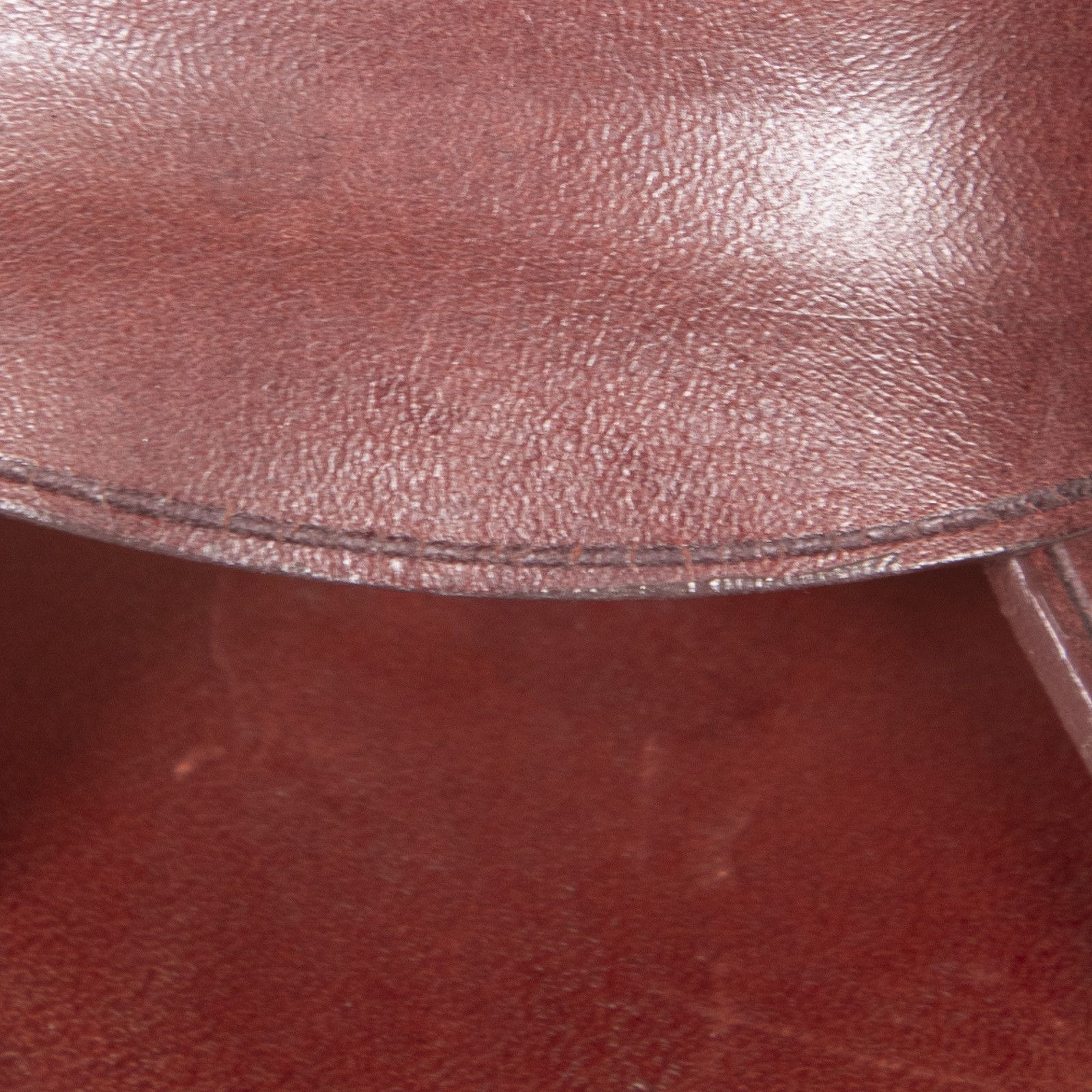Celine Burgundy Open Toe Leather Sandals Size US 10.5 / IT 40.5 - 6 Thumbnail
