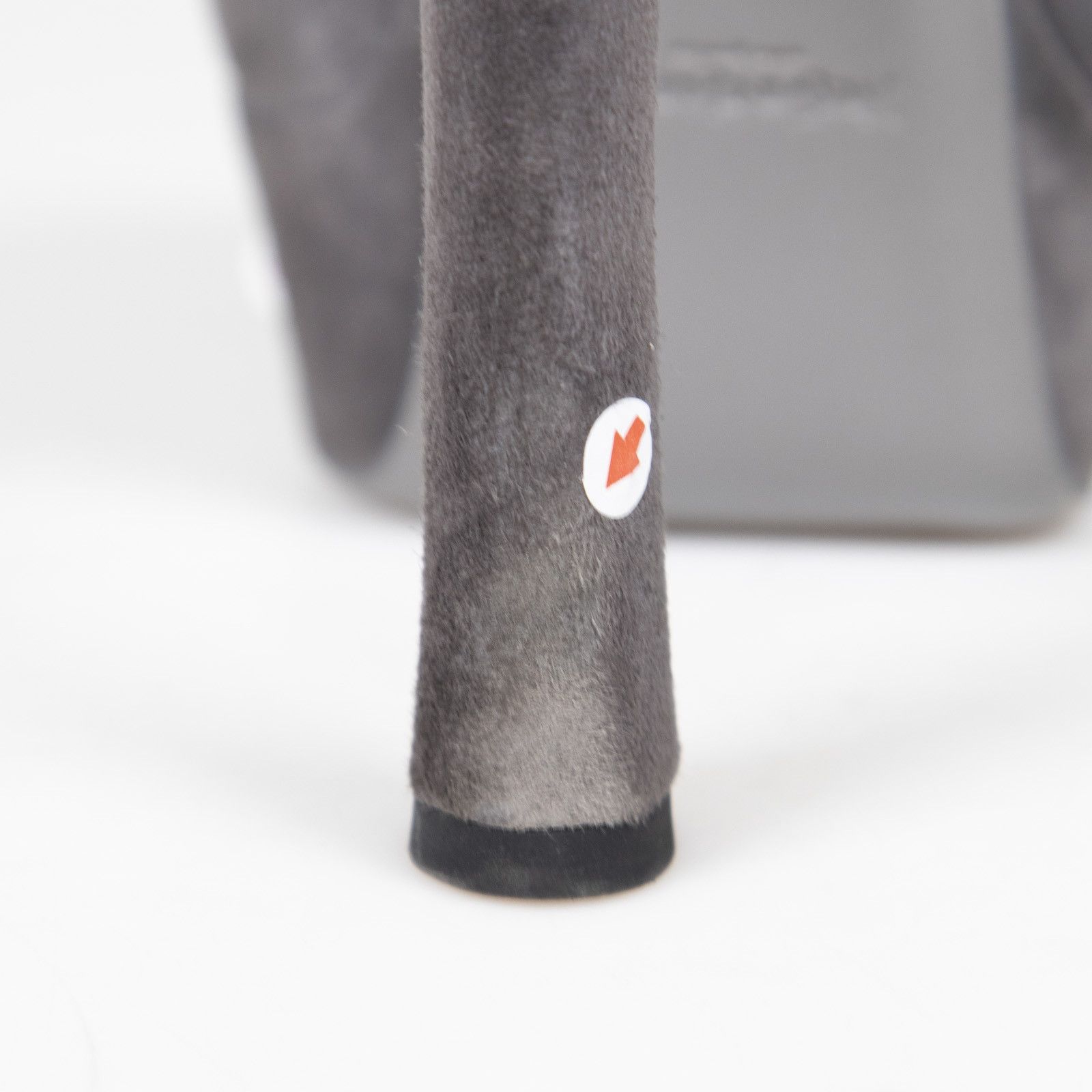 Saint Laurent Paris Grey Suede Palais 105 Double Strap Heels Size US 10.5 / IT 40.5 - 7 Thumbnail