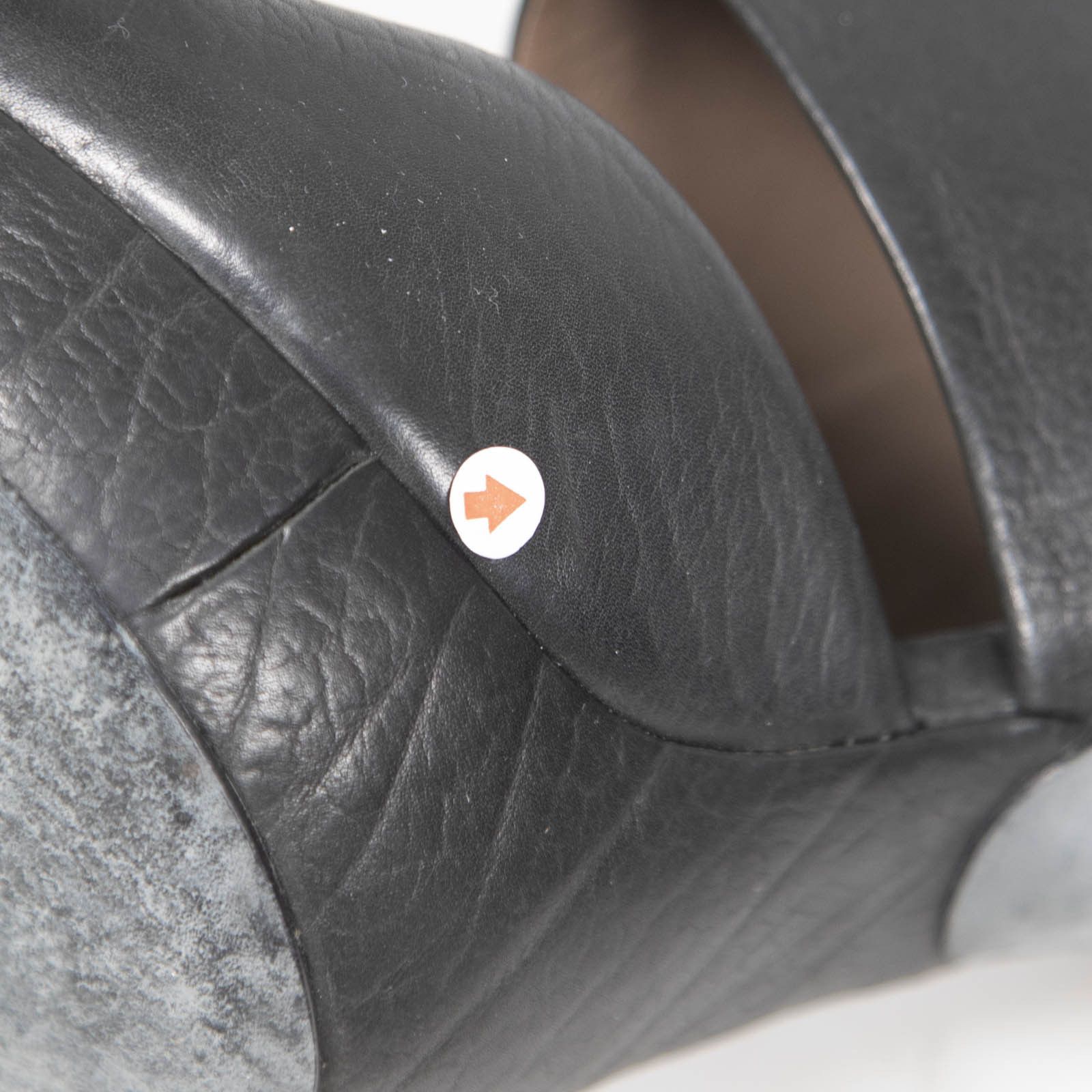 Lanvin Black Leather Cutout Ankle Boots Size US 9 / IT 39 - 11 Thumbnail