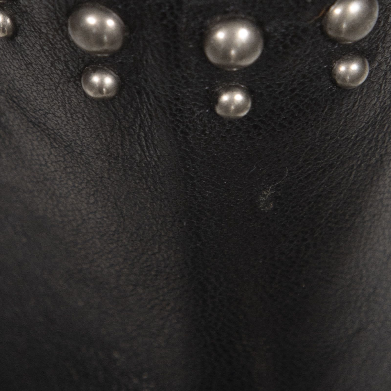 Prada Black Leather Studded Ankle Boots Size US 10.5 / IT 40.5 - 6 Thumbnail