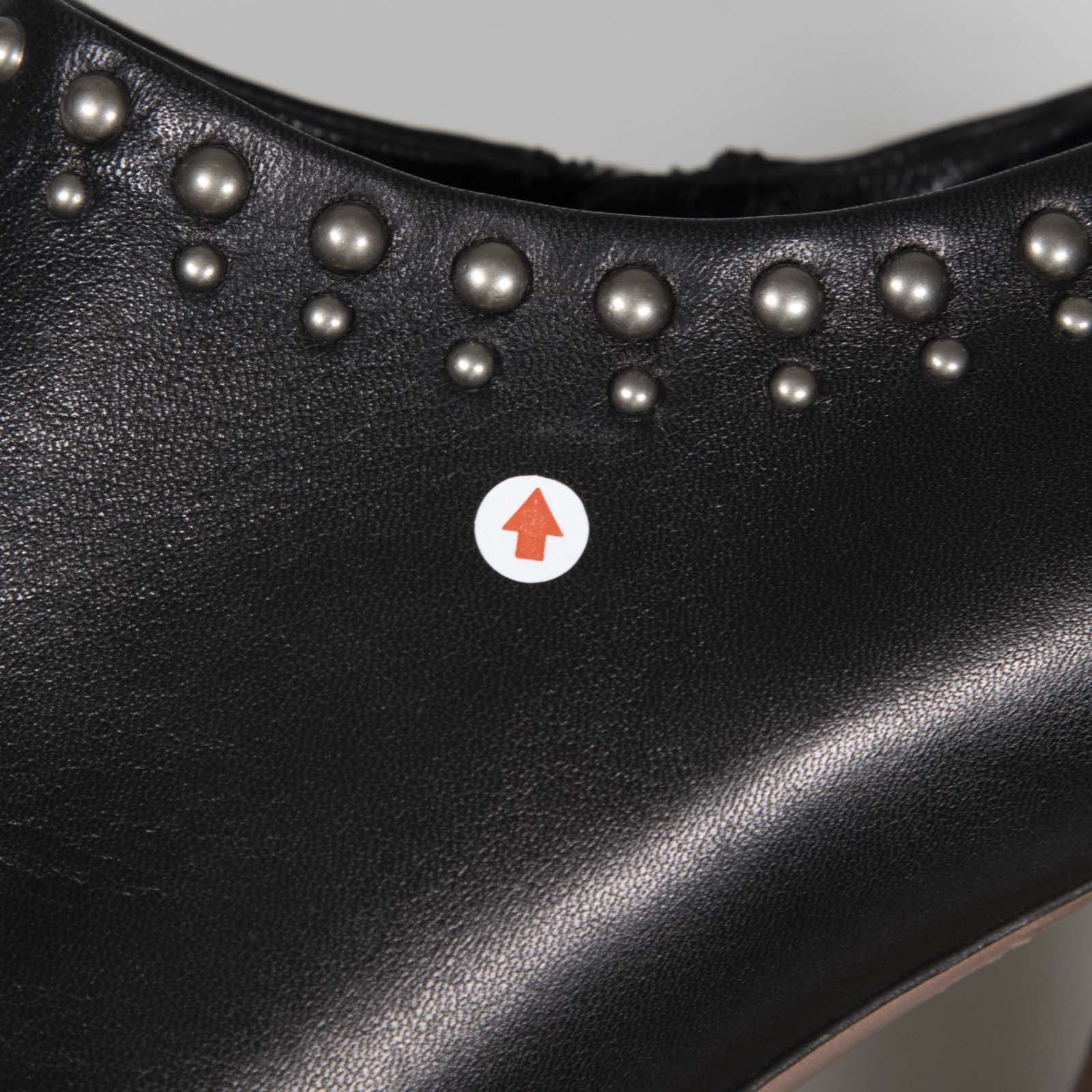 Prada Black Leather Studded Ankle Boots Size US 10.5 / IT 40.5 - 10 Thumbnail