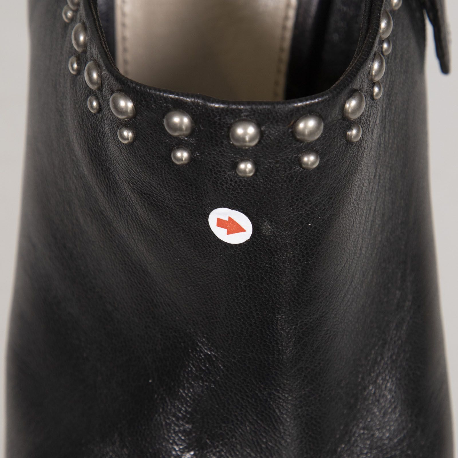 Prada Black Leather Studded Ankle Boots Size US 10.5 / IT 40.5 - 9 Thumbnail