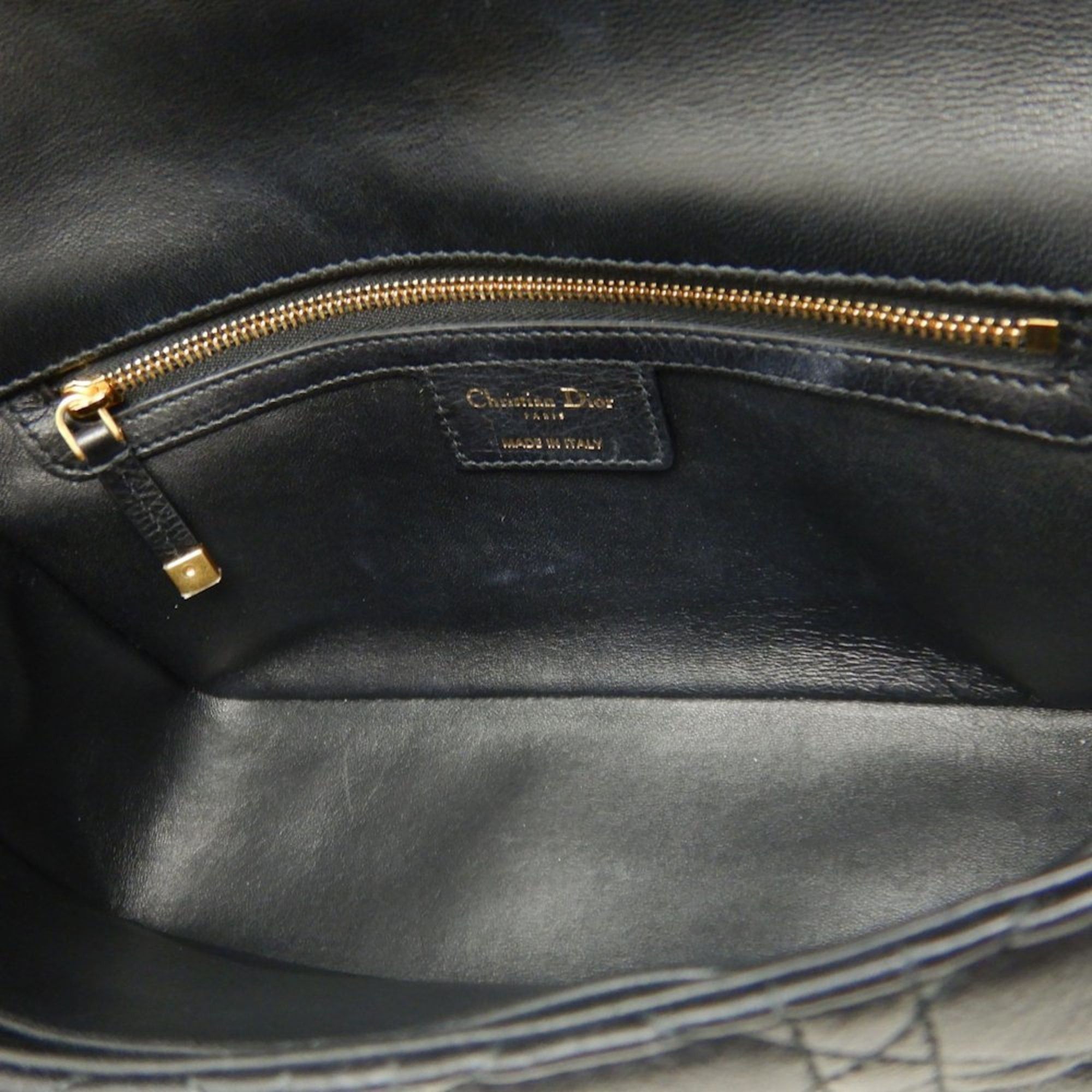 Dior Christian Dior Caro Medium Cannage Shoulder Bag M9242UWHC Black Women's 253615 Size ONE SIZE - 5 Thumbnail