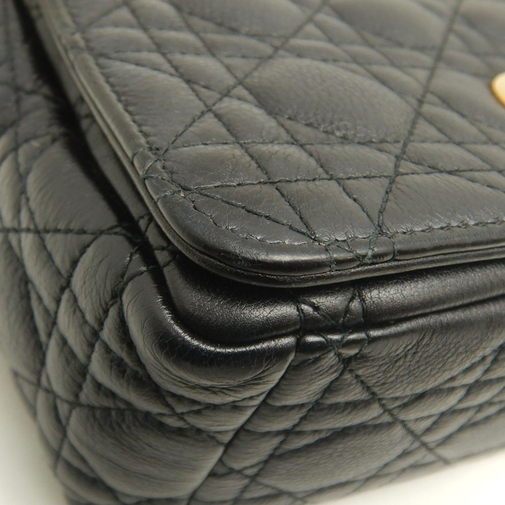 Dior Christian Dior Caro Medium Cannage Shoulder Bag M9242UWHC Black Women's 253615 Size ONE SIZE - 14 Thumbnail