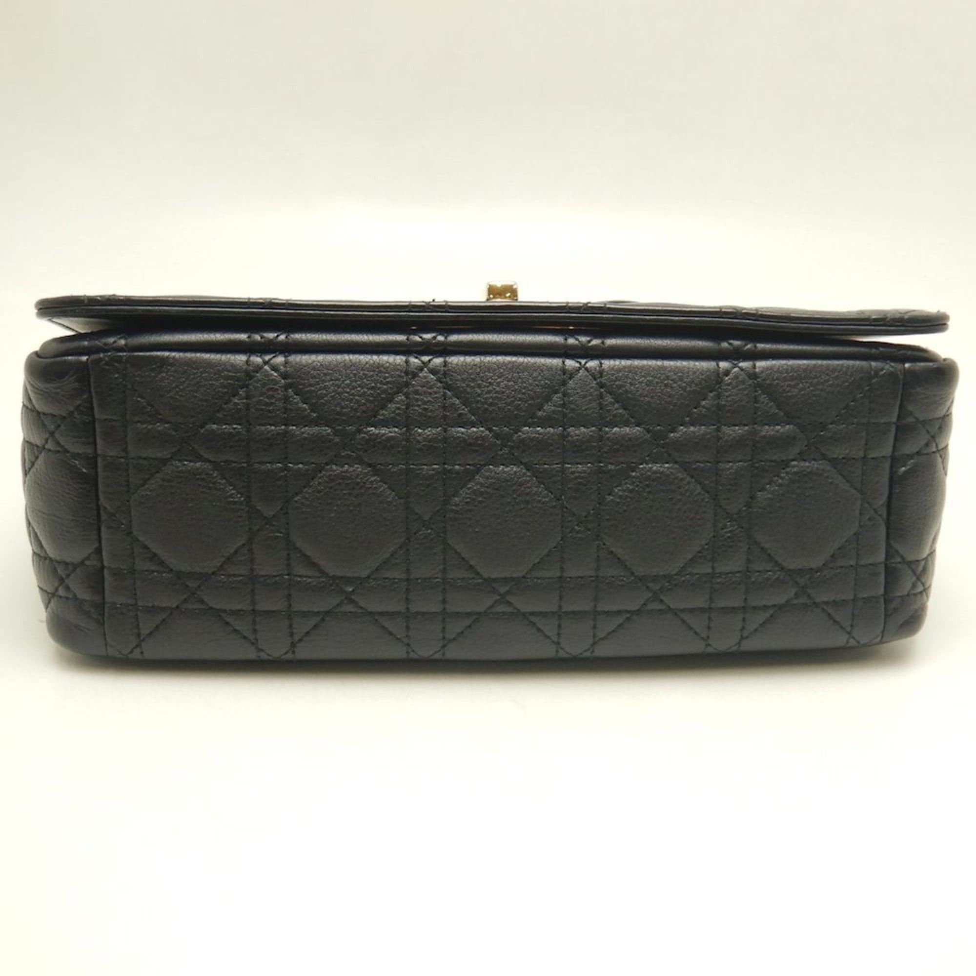 Dior Christian Dior Caro Medium Cannage Shoulder Bag M9242UWHC Black Women's 253615 Size ONE SIZE - 7 Thumbnail