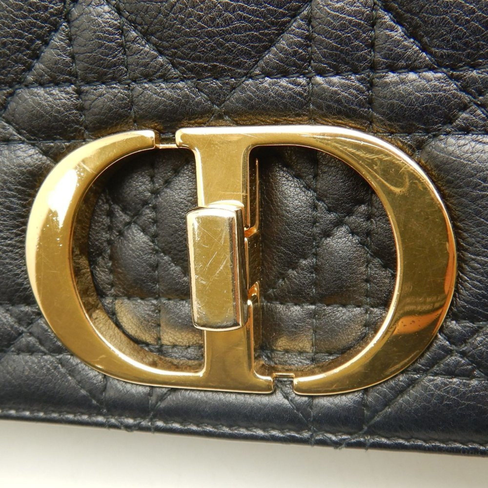 Dior Christian Dior Caro Medium Cannage Shoulder Bag M9242UWHC Black Women's 253615 Size ONE SIZE - 13 Thumbnail