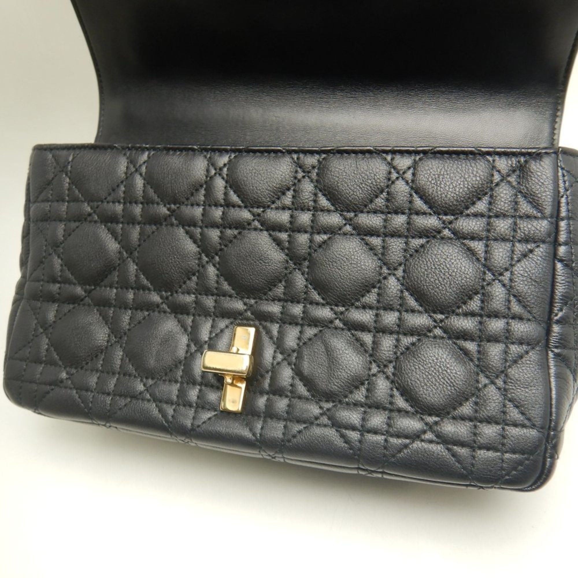 Dior Christian Dior Caro Medium Cannage Shoulder Bag M9242UWHC Black Women's 253615 Size ONE SIZE - 19 Thumbnail