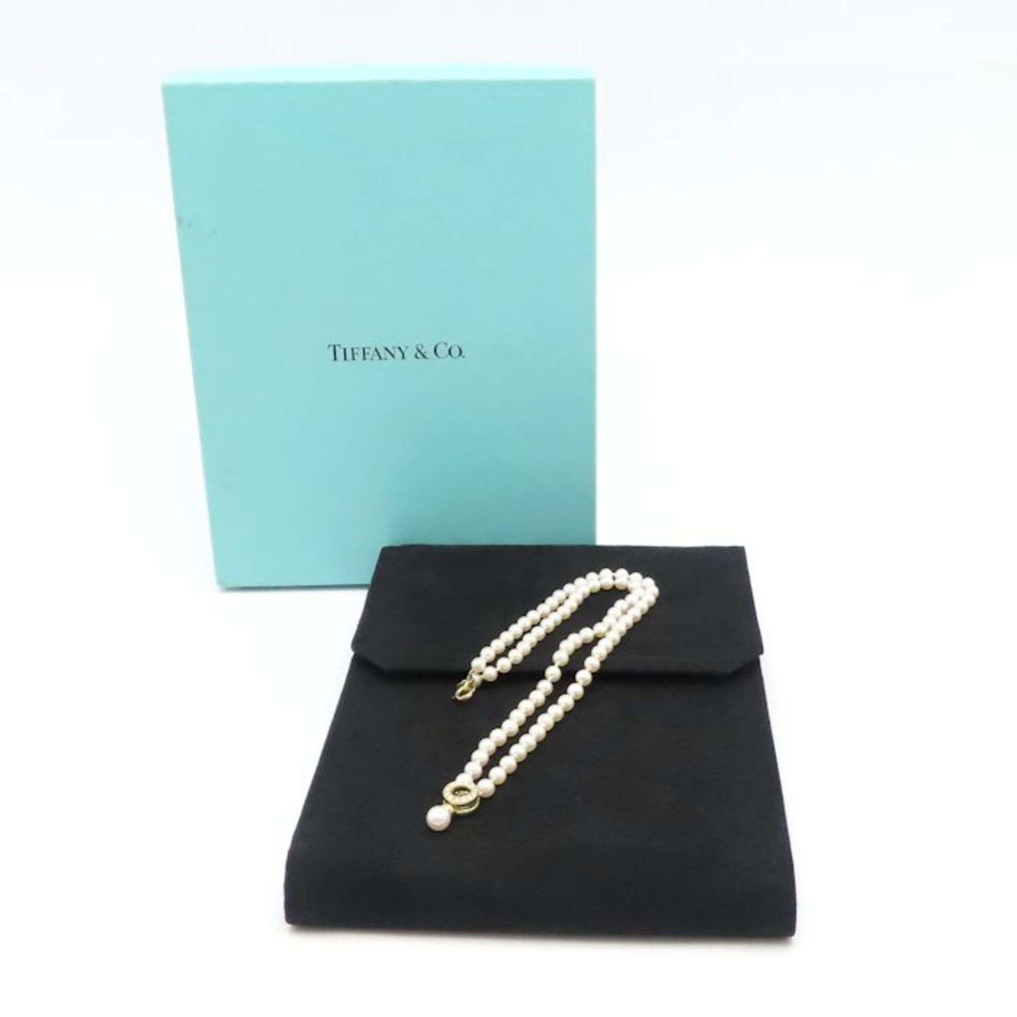 Tiffany & Co. TIFFANY&Co. Tiffany Door Knock Necklace, Pearl, Diamond, 18K Yellow Gold, Women's, 295203 Size ONE SIZE - 6 Thumbnail
