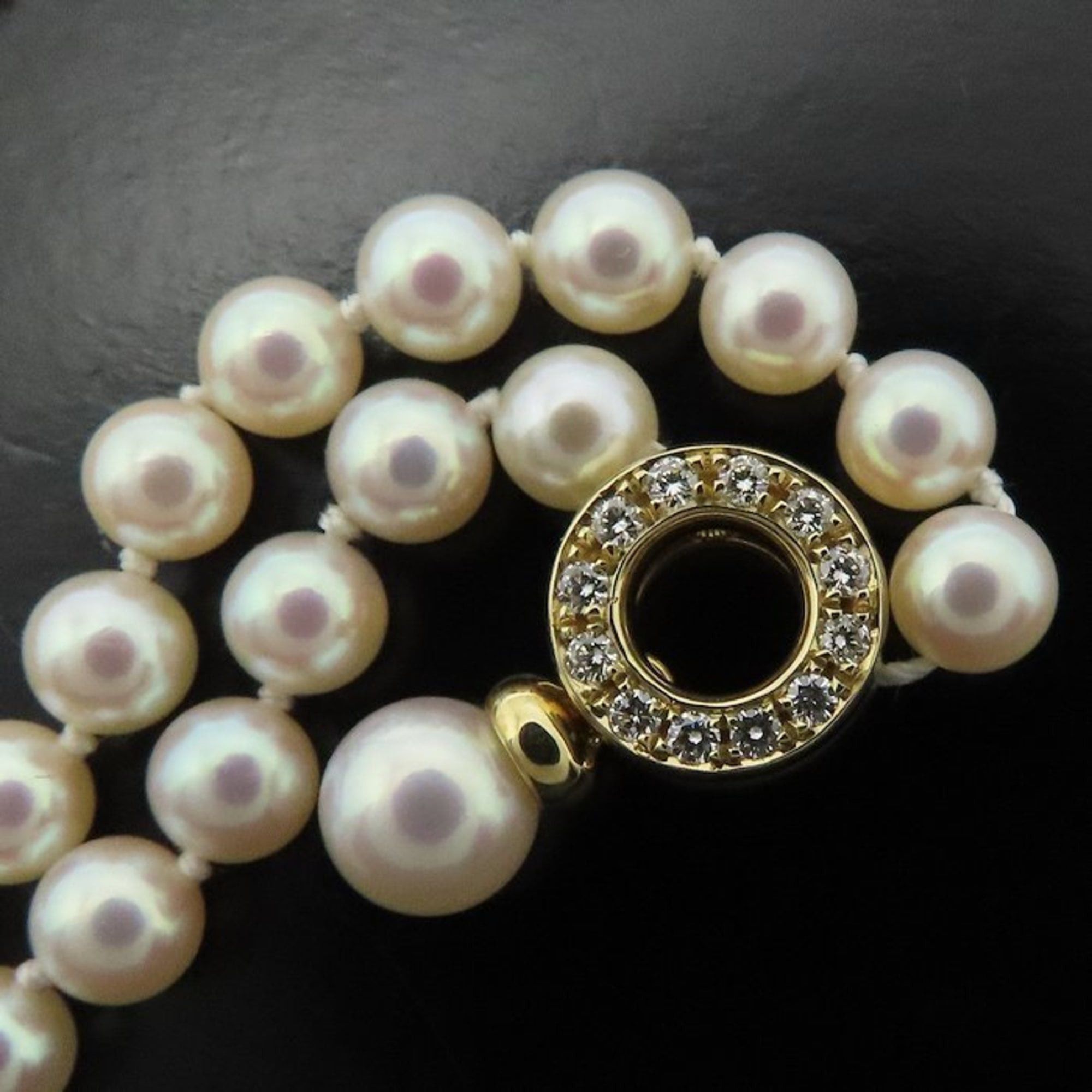 Tiffany & Co. TIFFANY&Co. Tiffany Door Knock Necklace, Pearl, Diamond, 18K Yellow Gold, Women's, 295203 Size ONE SIZE - 8 Thumbnail