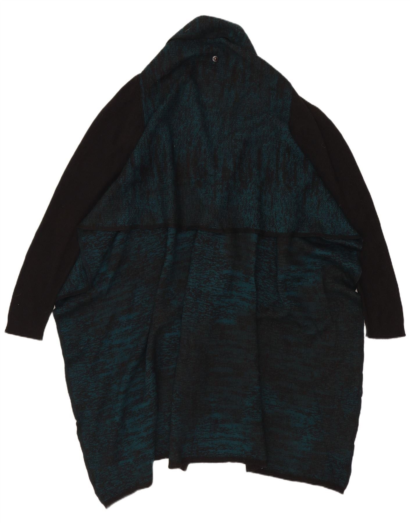 Diesel Womens Overd Longline Cardigan Sweater UK 10 Small Green Woo Size XS / US 0-2 / IT 36-38 - 2 Thumbnail
