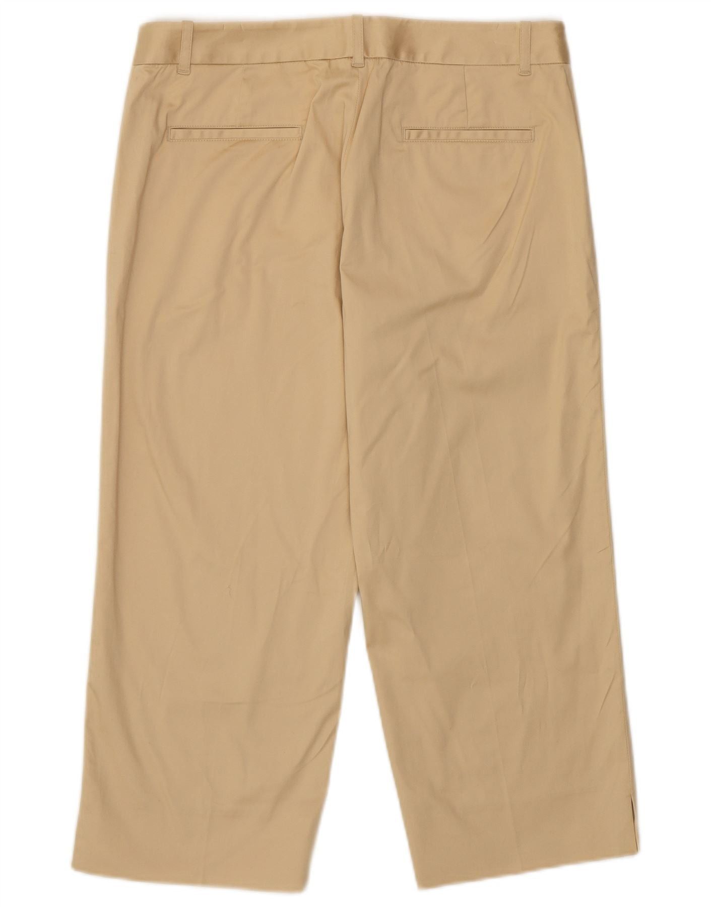 Ralph Lauren Womens Golf Capri Trousers US 8 Medium W30 L21 Beige Cotton Size 27" / US 4 / IT 40 - 2 Thumbnail