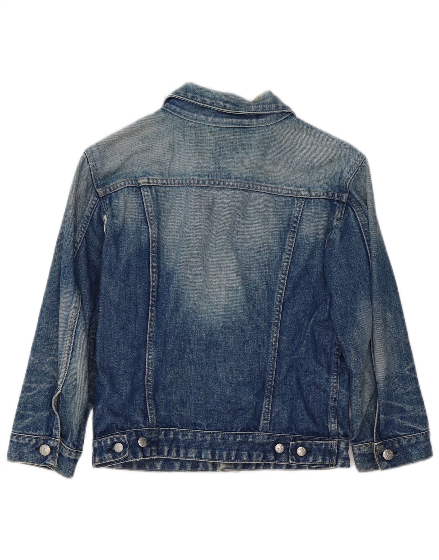 Diesel Boys Denim Jacket 9-10 Years Medium Blue Cotton Size M / US 6-8 / IT 42-44 - 2 Thumbnail