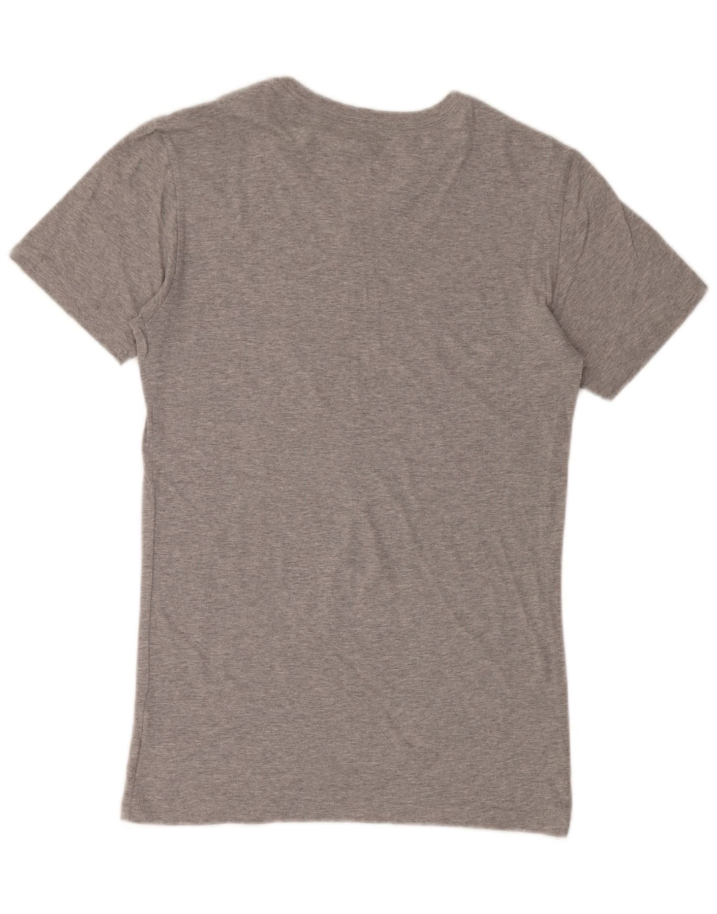 Polo Ralph Lauren Womens T-Shirt Top UK 10 Small Grey Flecked Cotton Size XS / US 0-2 / IT 36-38 - 2 Thumbnail