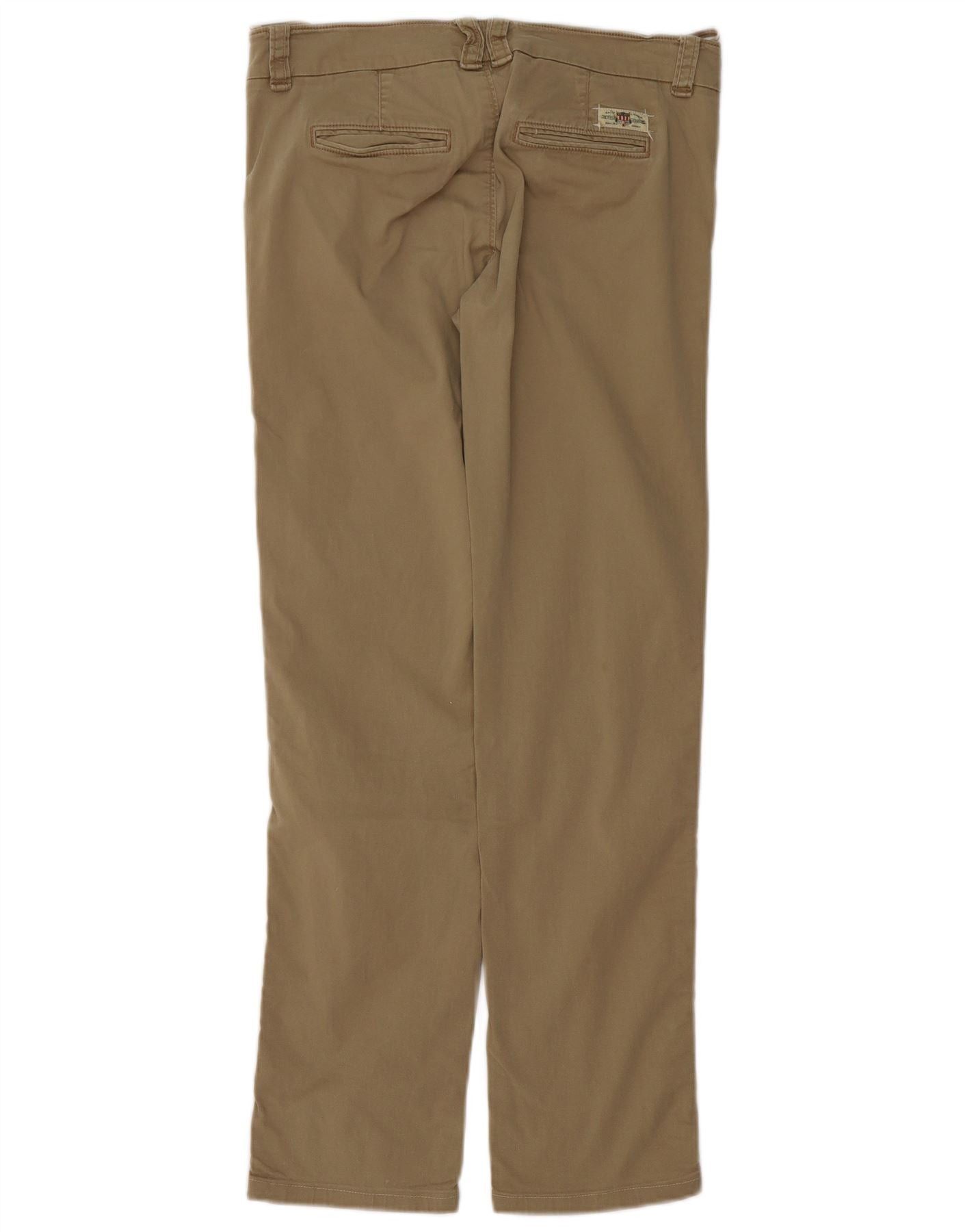 Ralph Lauren Womens Slim Chino Trousers W26 L29 Brown Cotton Size 42" / US 20 - 2 Thumbnail