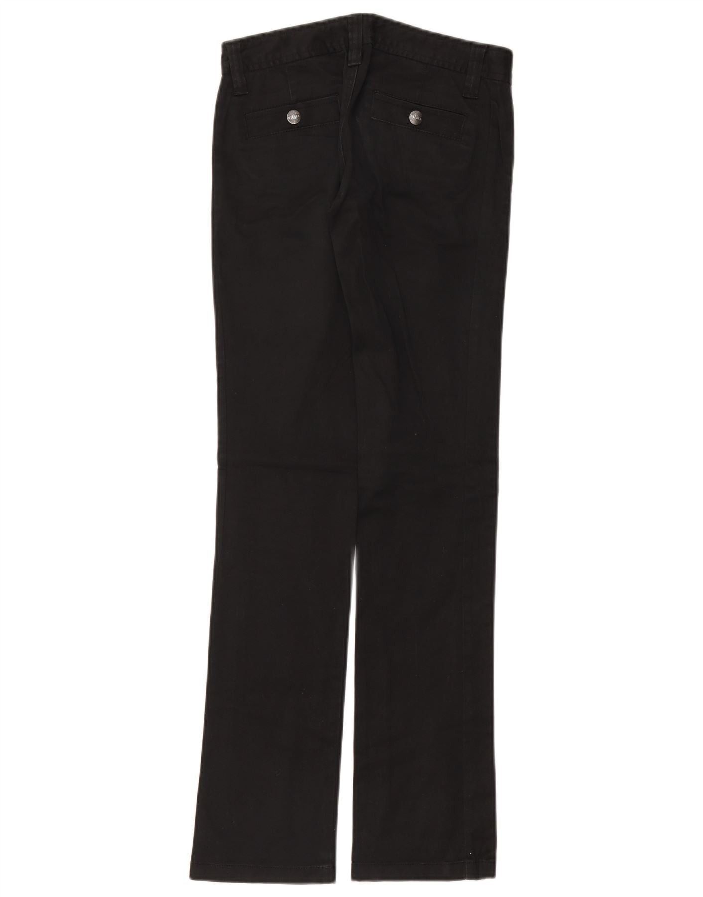 Diesel Womens Straight Chino Trousers W25 L32 Navy Blue Cotton Size 42" / US 20 - 2 Thumbnail