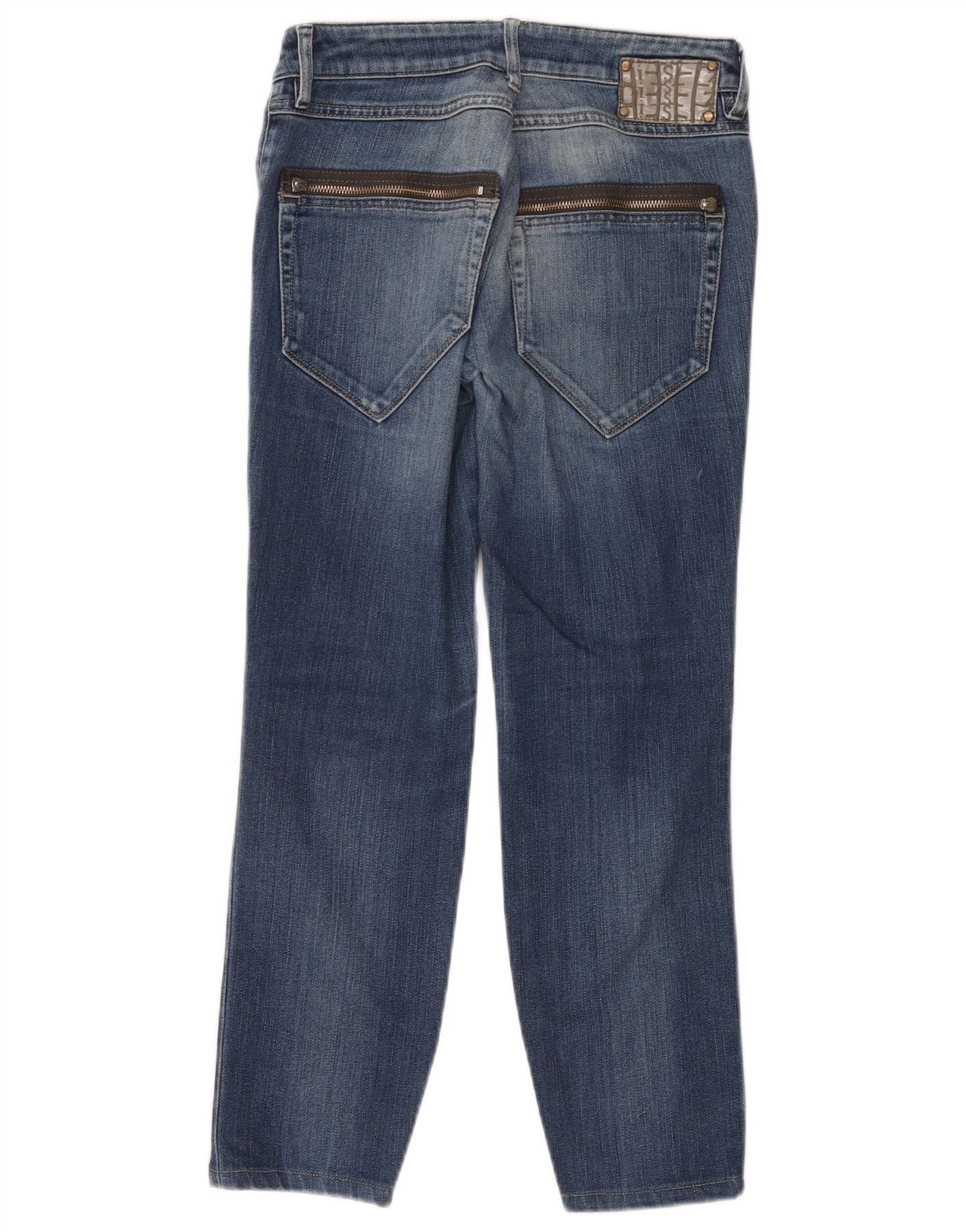 Diesel Womens Clush Skinny Cropped Jeans W30 L27 Blue Cotton Size 42" / US 20 - 2 Thumbnail