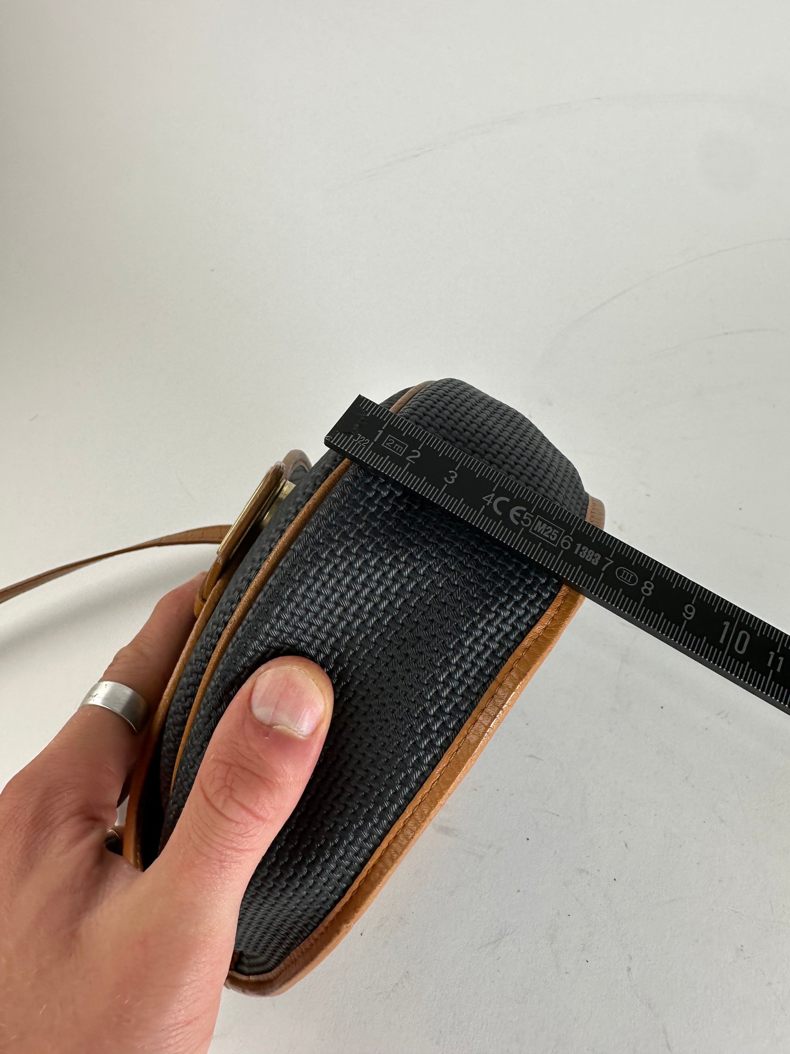 Other Vintage Yves Saint Laurent Leather Canvas Crossbody Bag Blac Size ONE SIZE - 14 Thumbnail