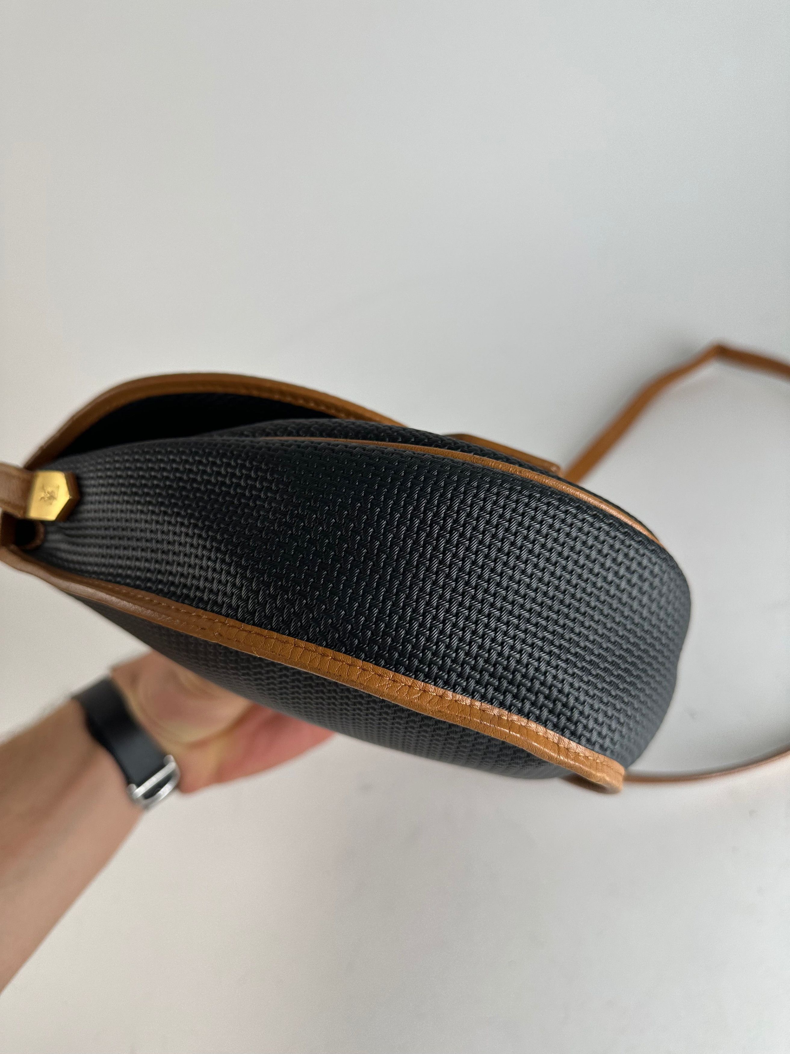 Other Vintage Yves Saint Laurent Leather Canvas Crossbody Bag Blac Size ONE SIZE - 11 Thumbnail