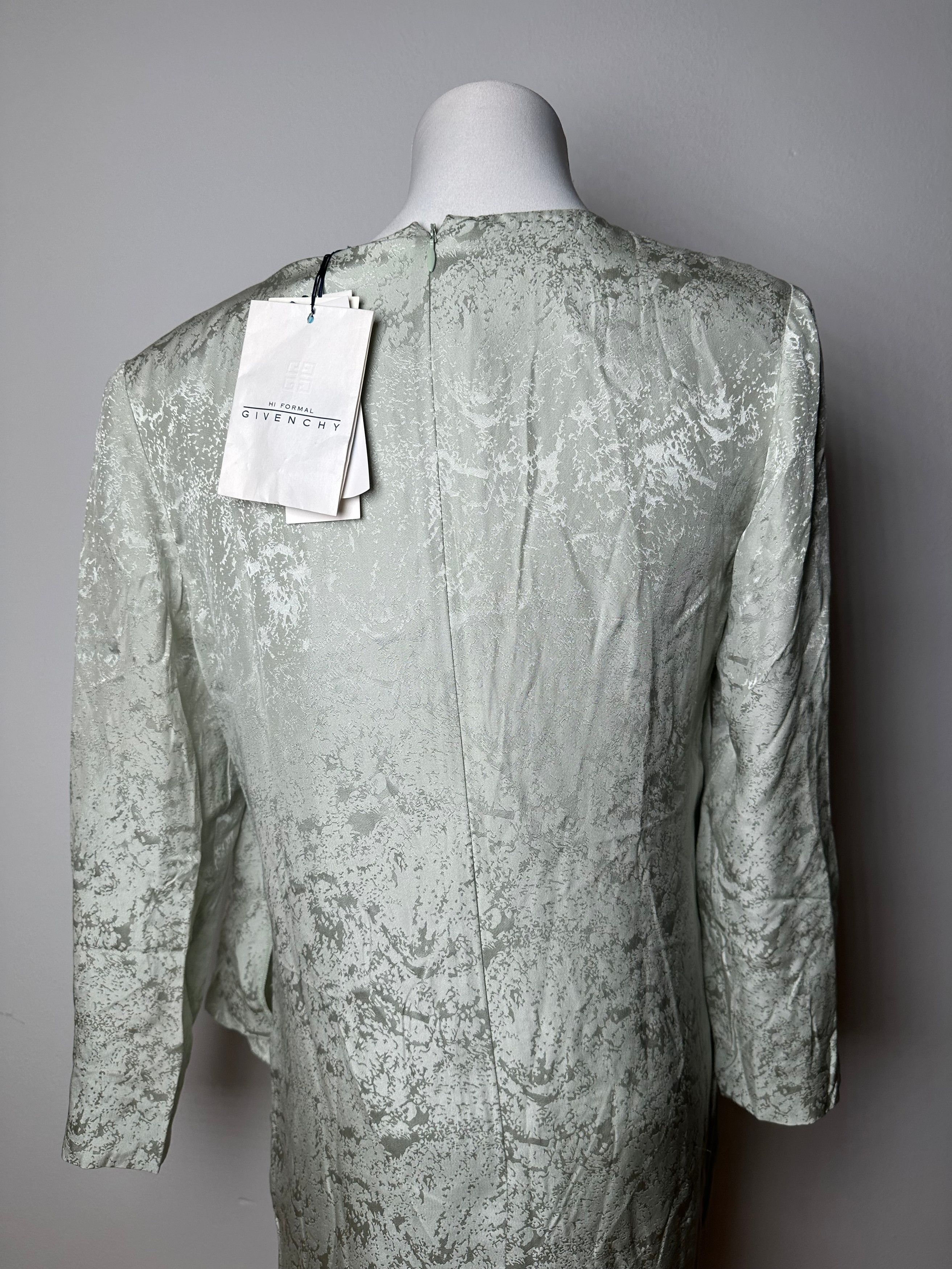 Givenchy Vintage Abstract Dress Grey Turquoise L Size L / US 10 / IT 46 - 15 Thumbnail
