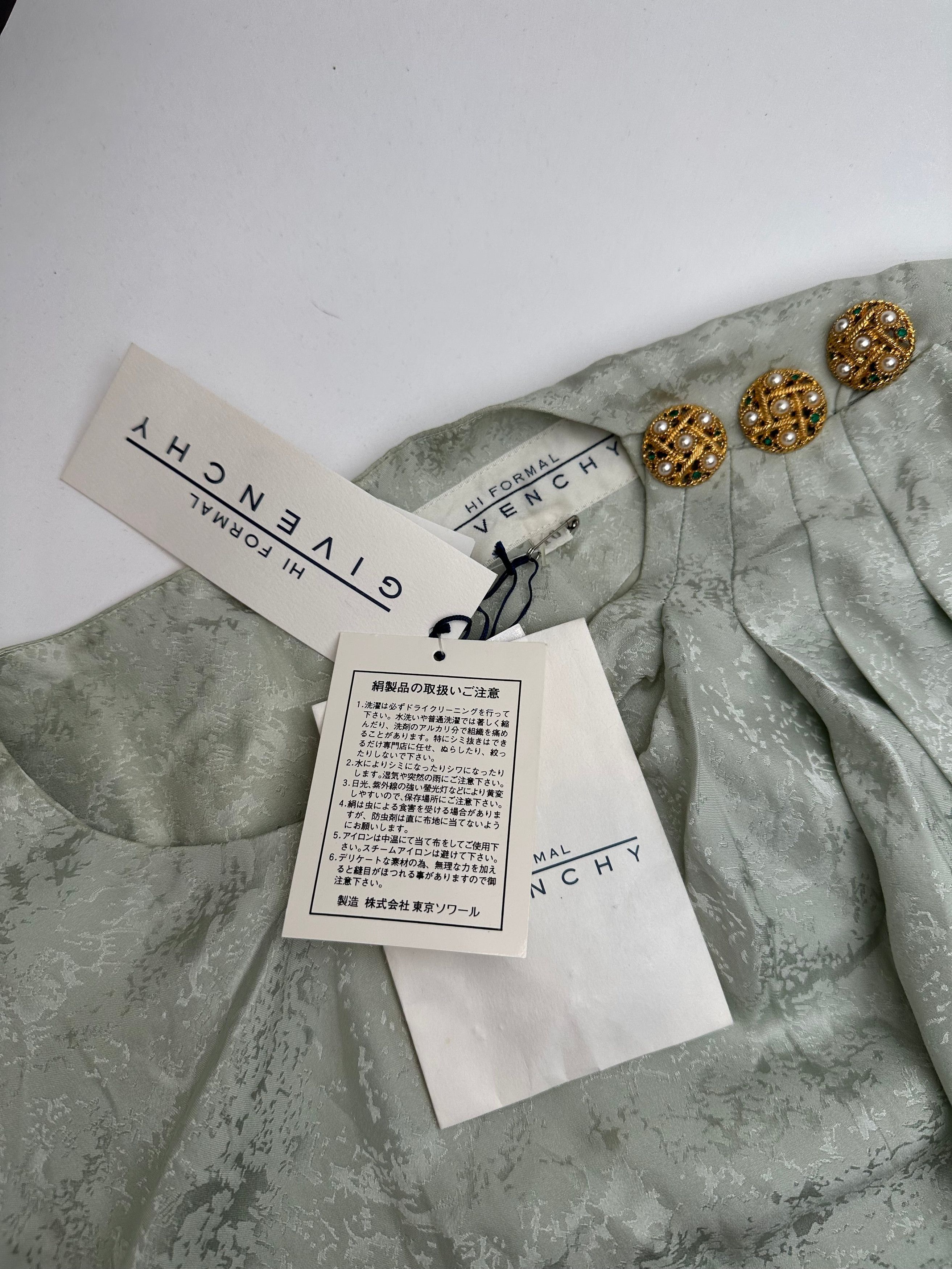Givenchy Vintage Abstract Dress Grey Turquoise L Size L / US 10 / IT 46 - 5 Thumbnail