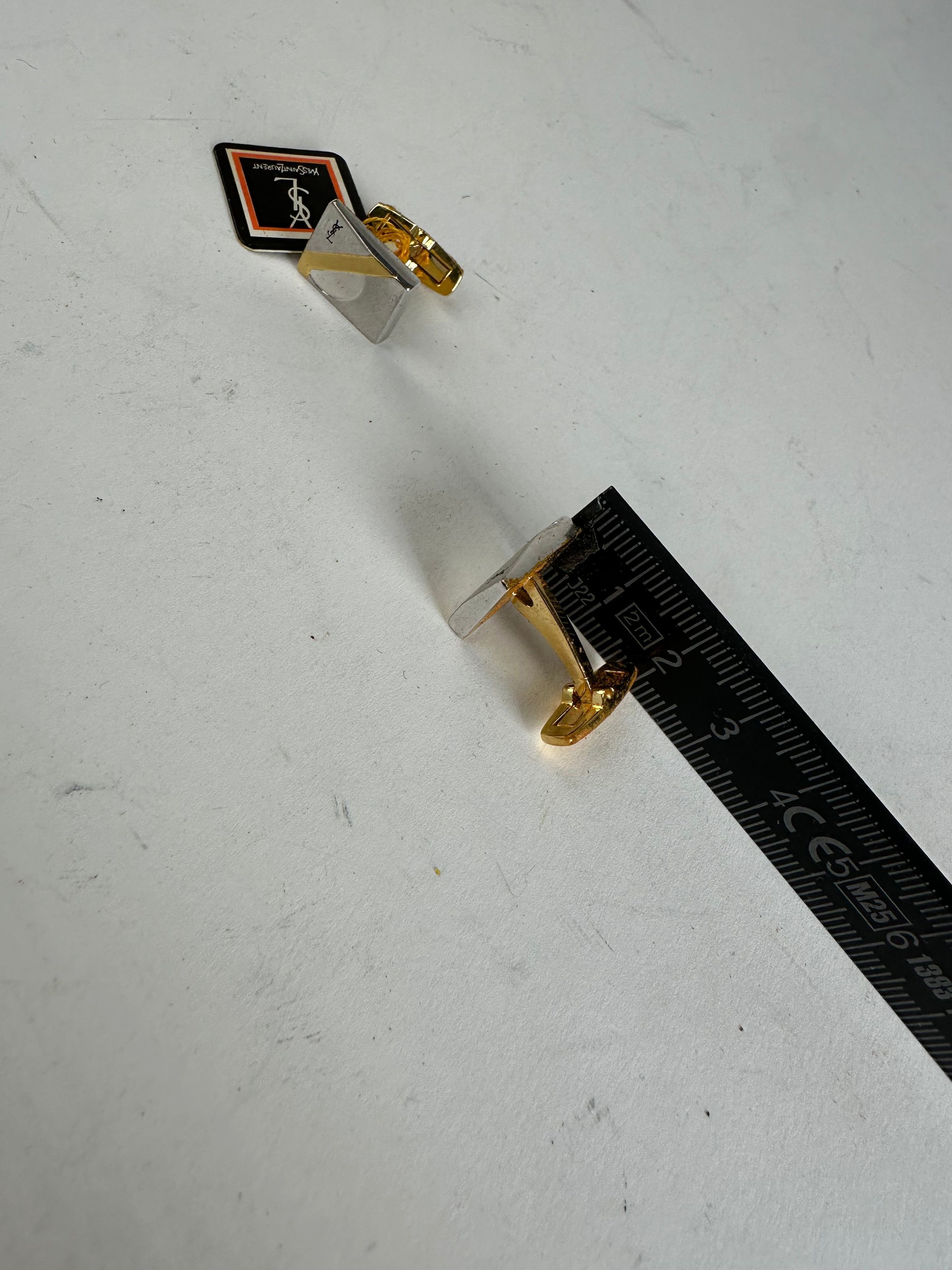 Other Vintage Yves Saint Laurent Cufflinks Tie Clamp set Silver Size ONE SIZE - 9 Thumbnail