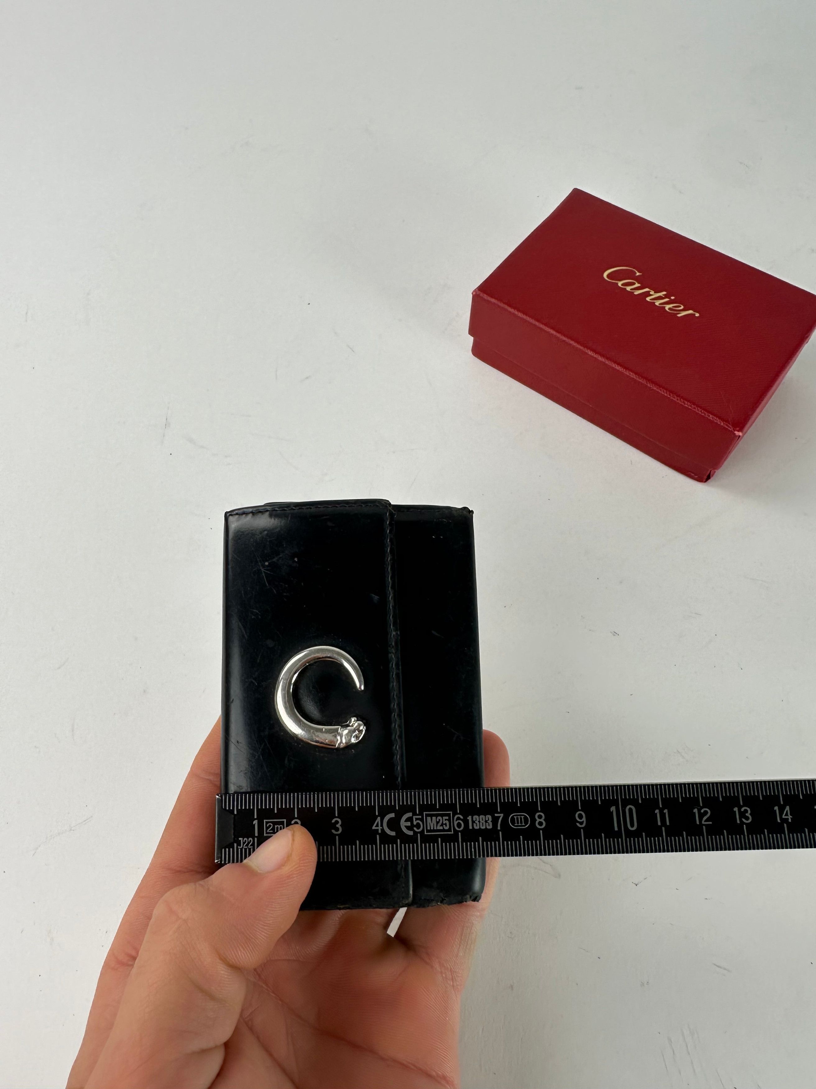 Cartier Vintage Panthere Patent Leather Card Holder / Key Holder Bla Size ONE SIZE - 10 Thumbnail