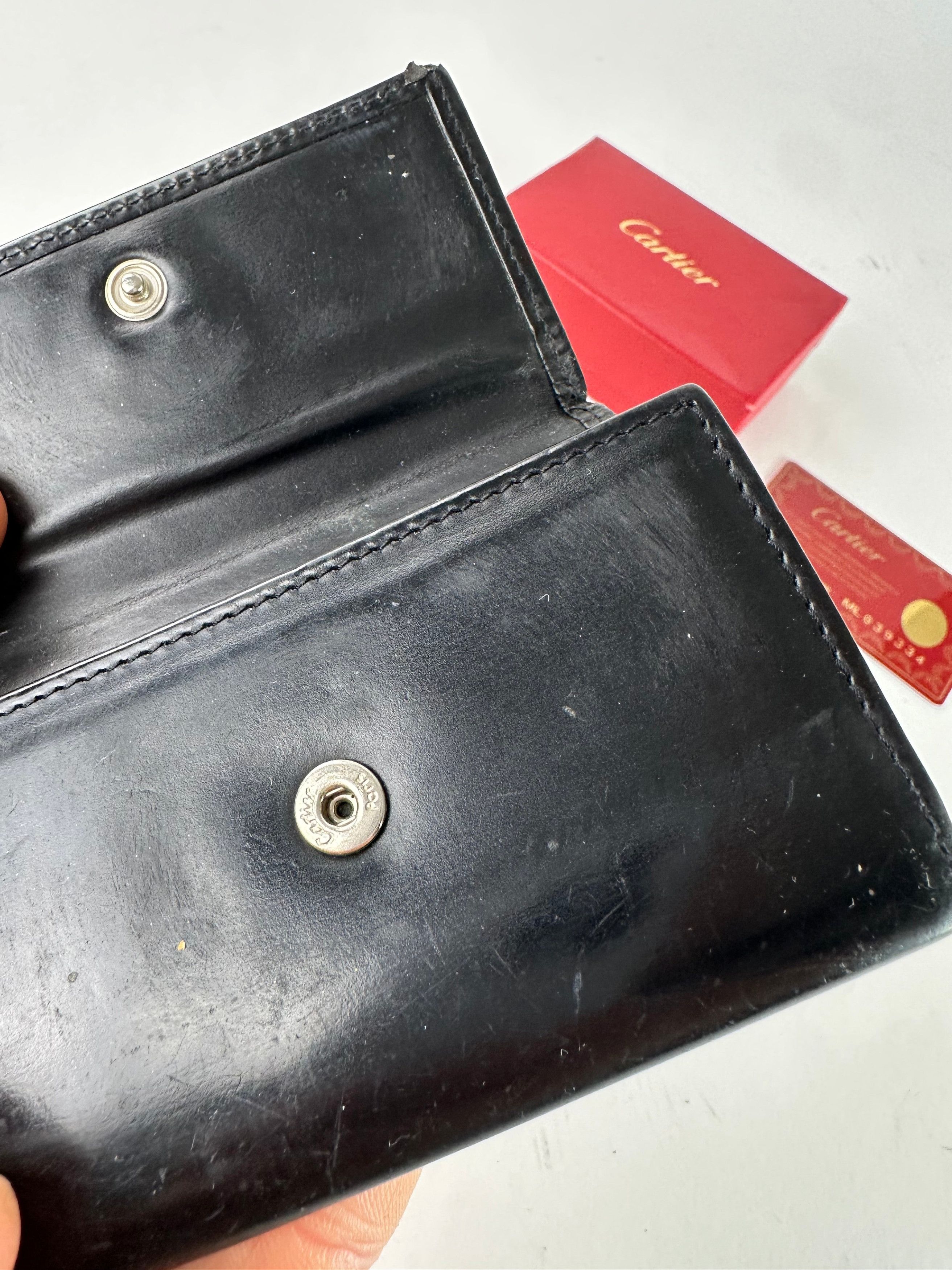 Cartier Vintage Panthere Patent Leather Card Holder / Key Holder Bla Size ONE SIZE - 6 Thumbnail