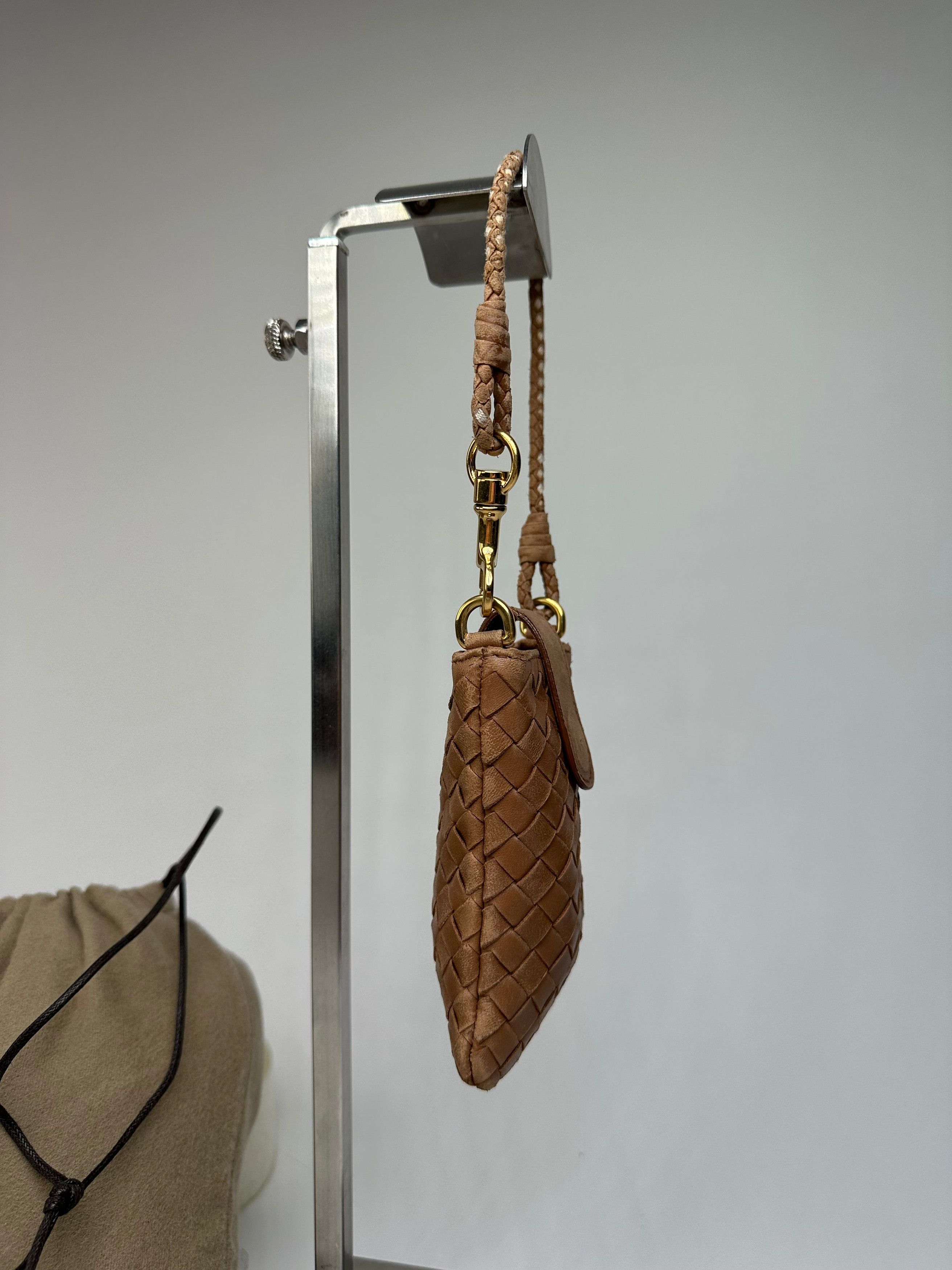 Bottega Veneta Vintage Intrecciato Leather Mini Bag Brown Size ONE SIZE - 8 Thumbnail
