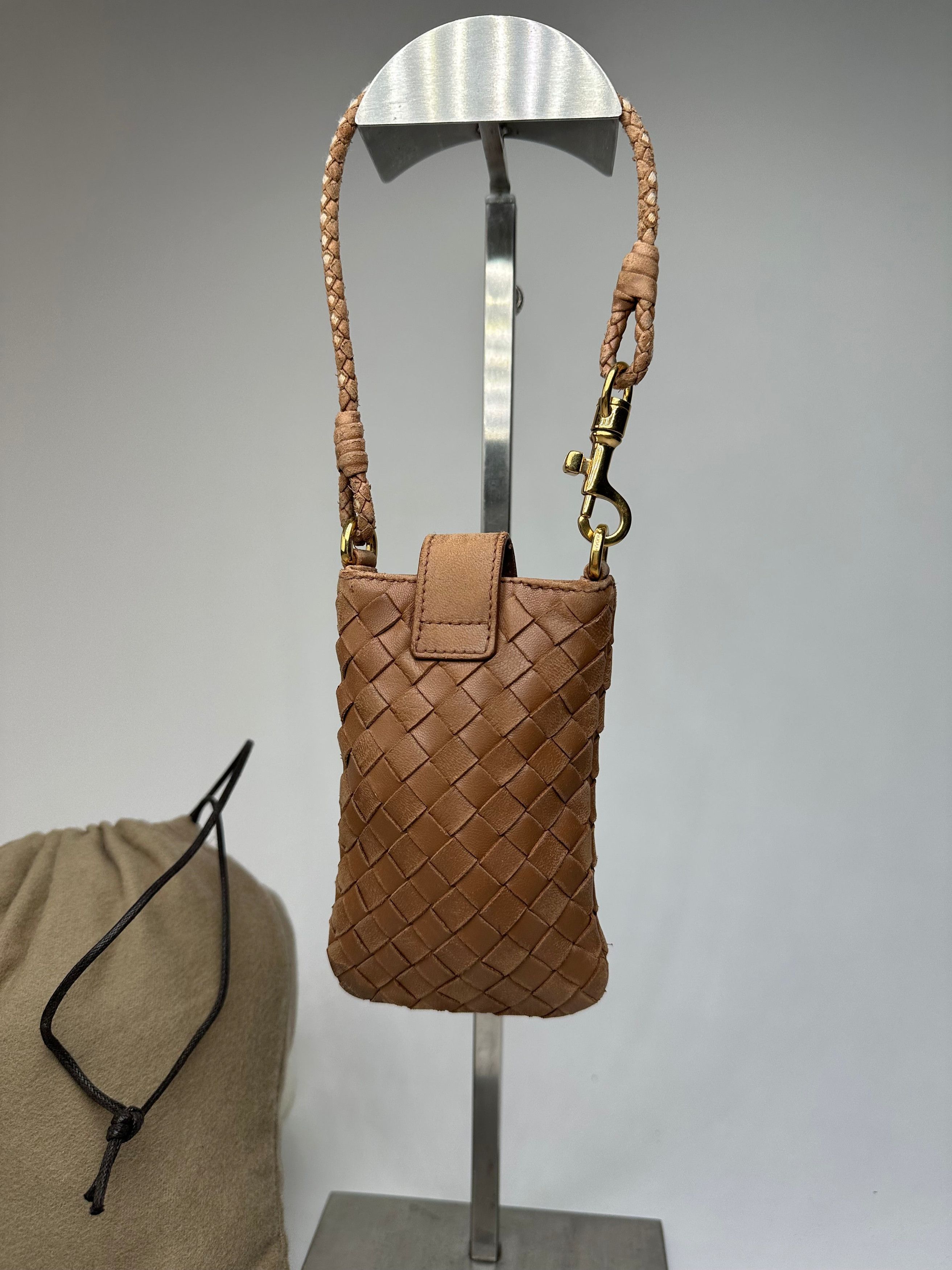 Bottega Veneta Vintage Intrecciato Leather Mini Bag Brown Size ONE SIZE - 9 Thumbnail
