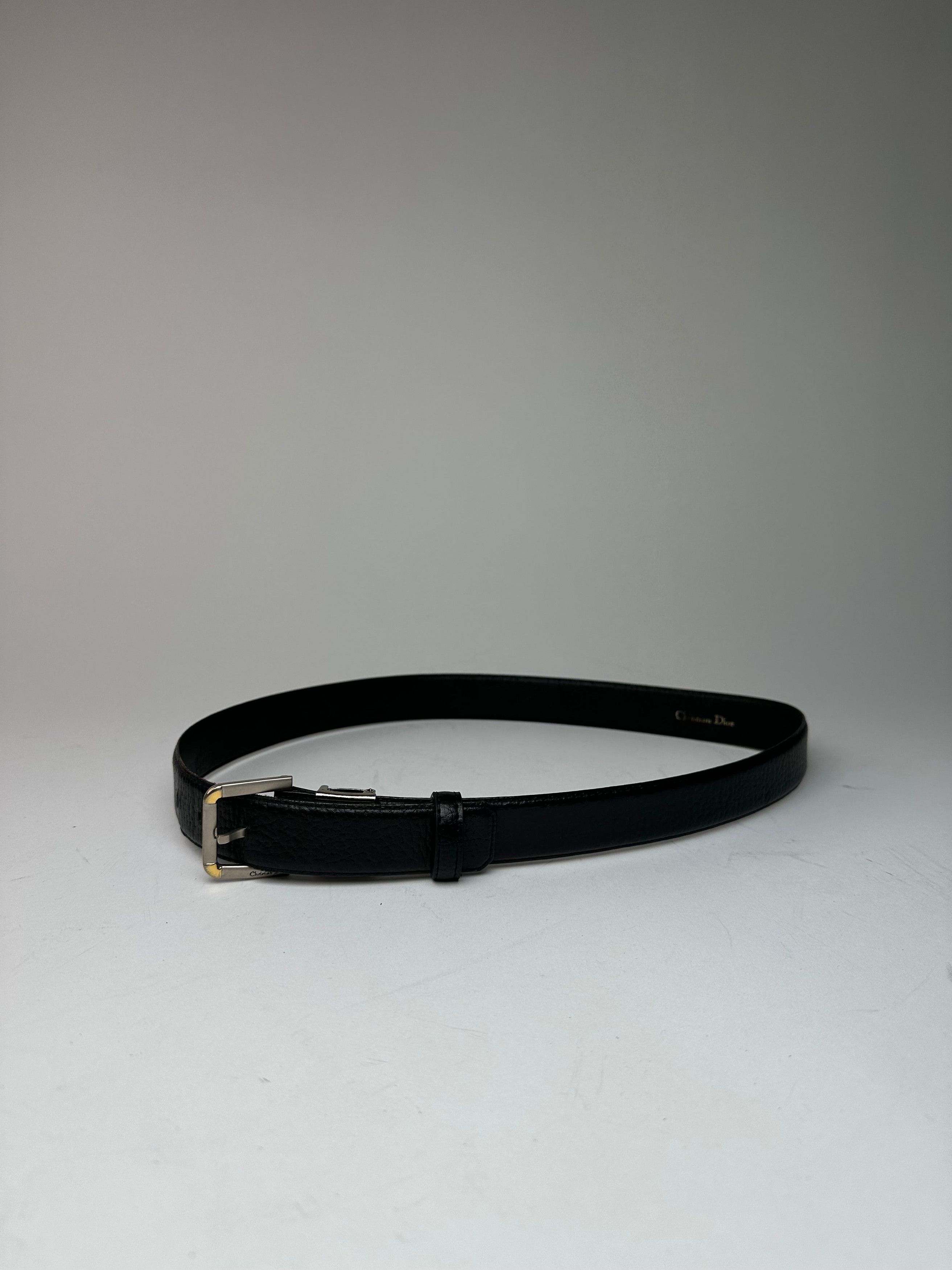 Dior Vintage Leather Belt Black Size ONE SIZE - 12 Thumbnail