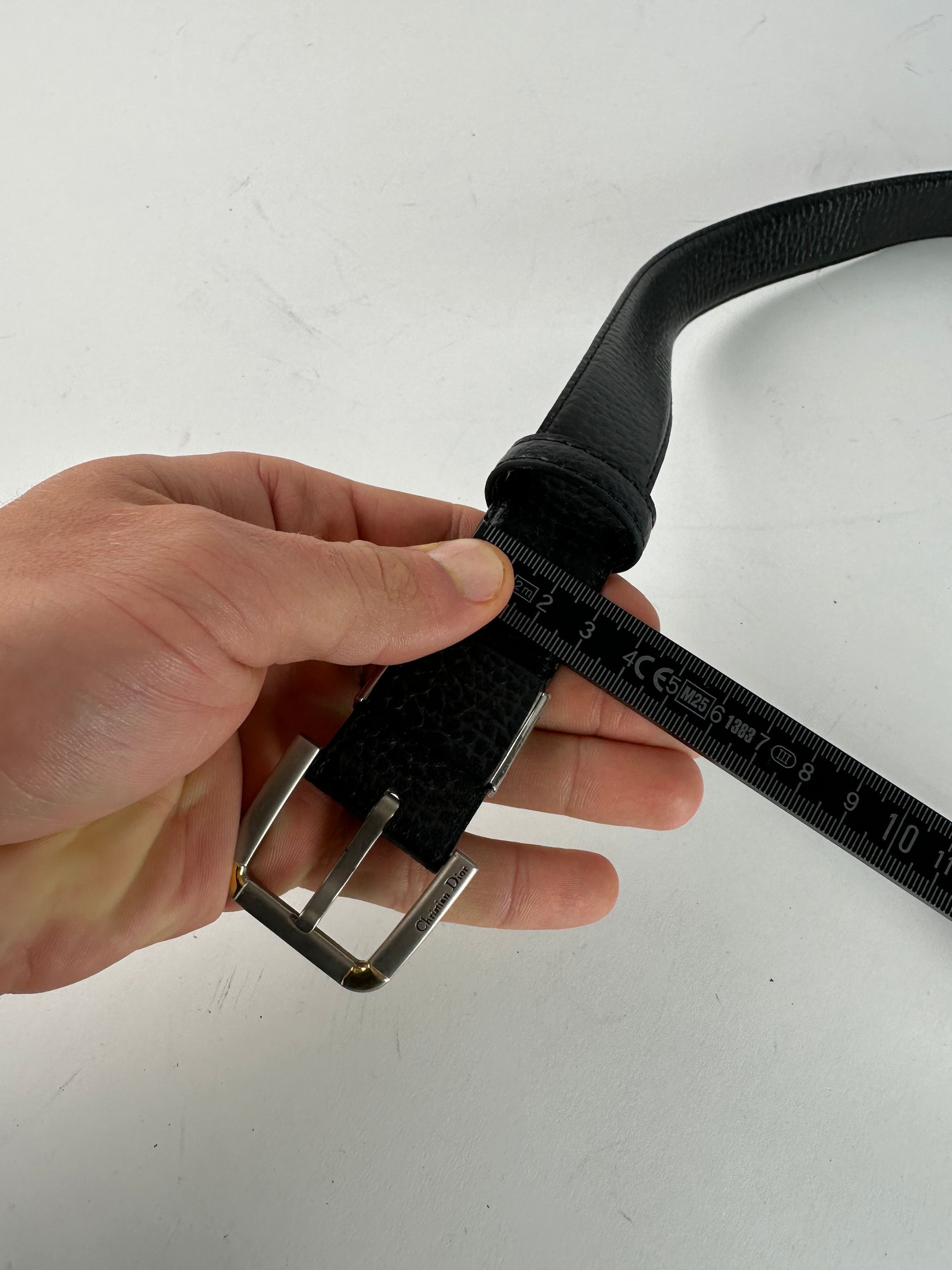 Dior Vintage Leather Belt Black Size ONE SIZE - 11 Thumbnail