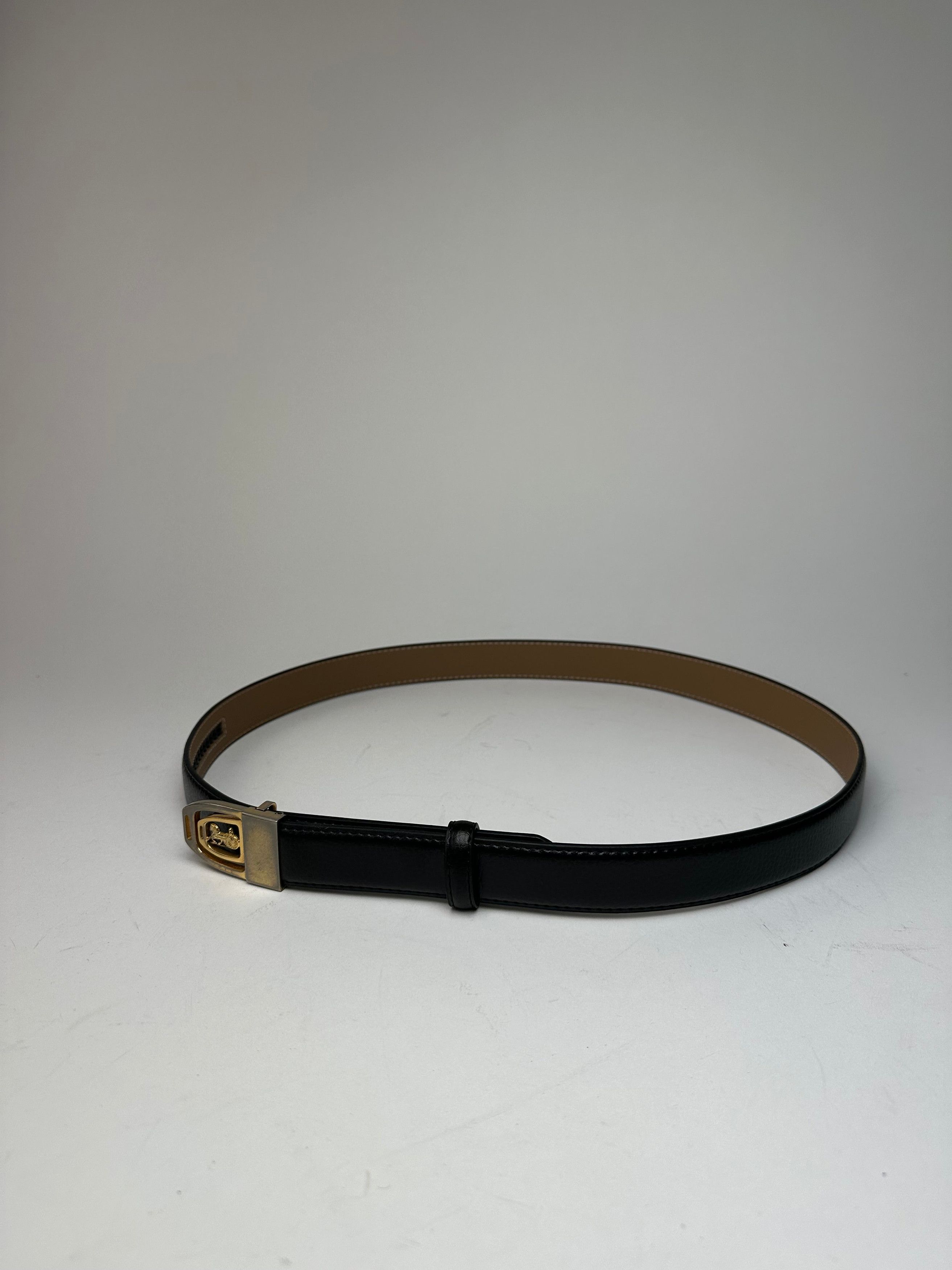 Celine Vintage Paris Snake Emblossed Leather Belt Black Size ONE SIZE - 10 Thumbnail